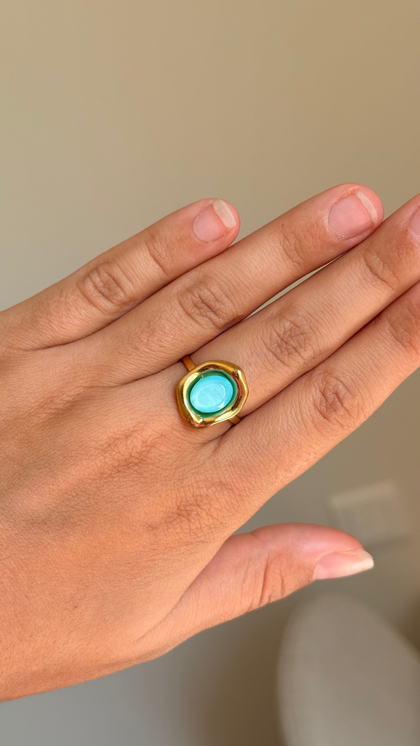 Bague Céleste bleu
