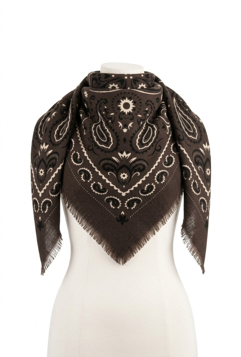 Foulard Cow chocolat