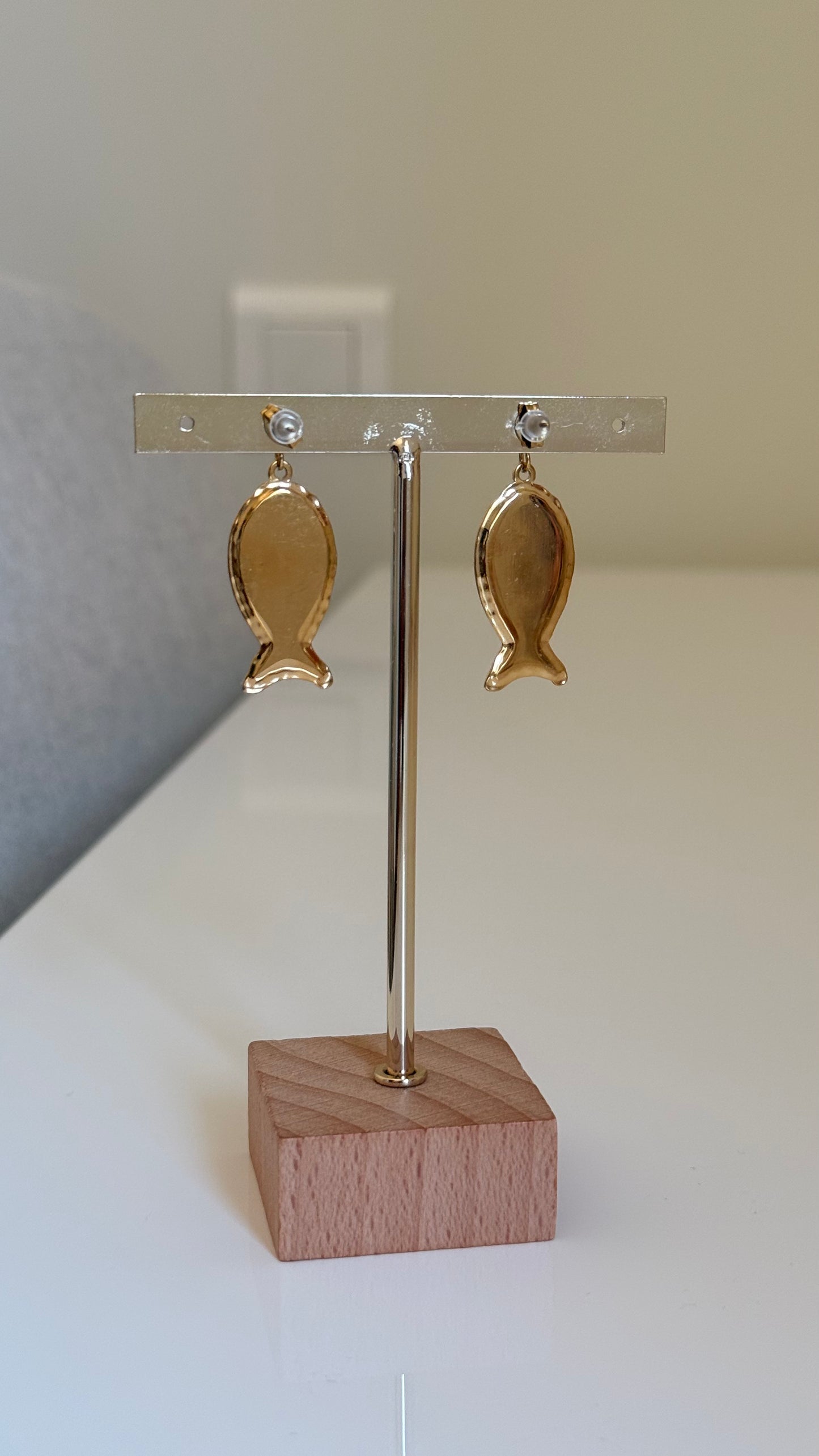 Boucles d’oreilles poisson bleu