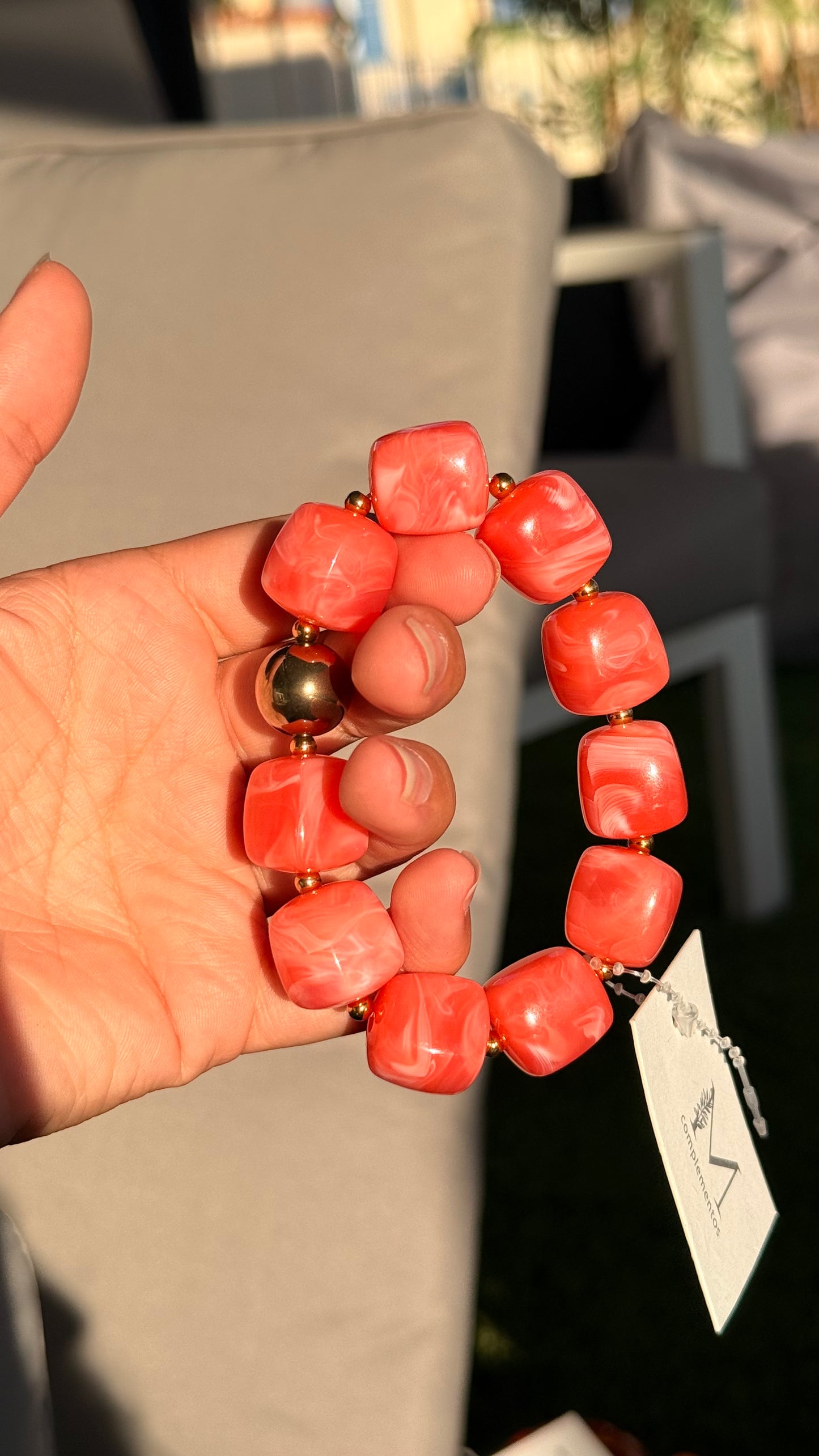 Bracelet lola saumon