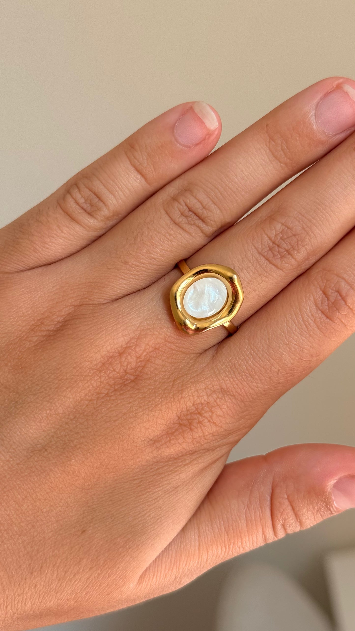 Bague Céleste blanc