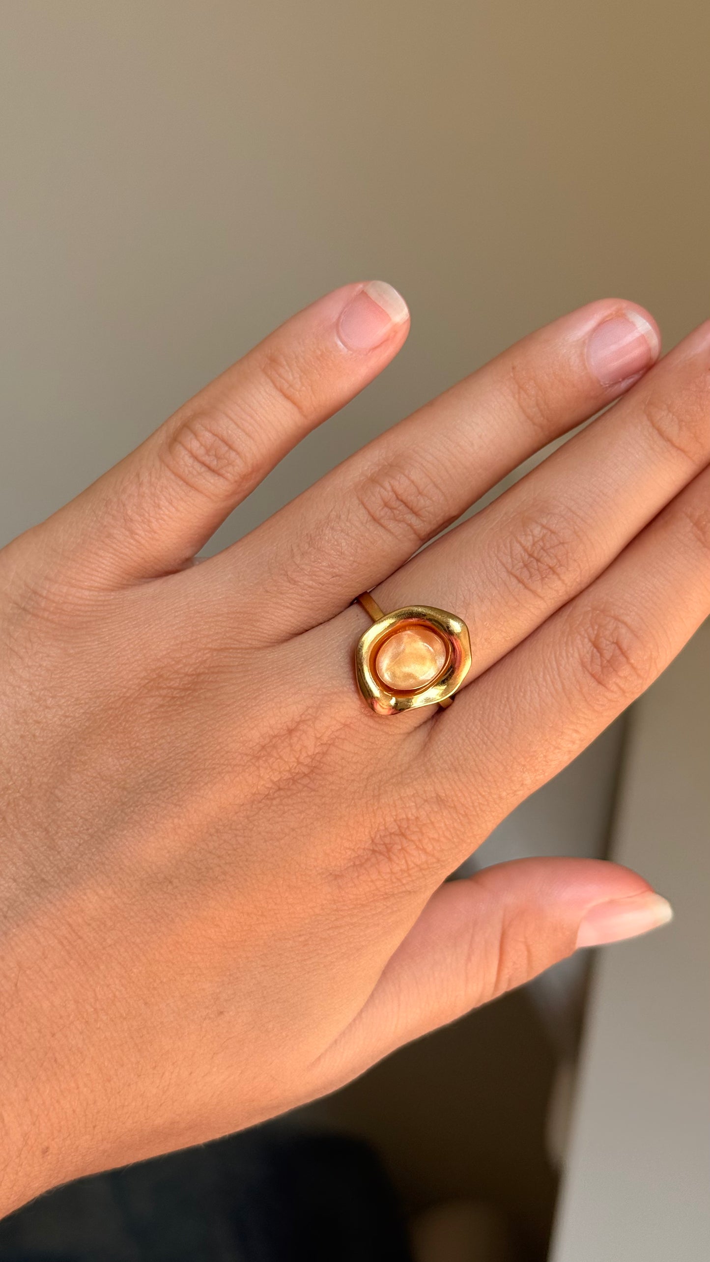 Bague céleste marron