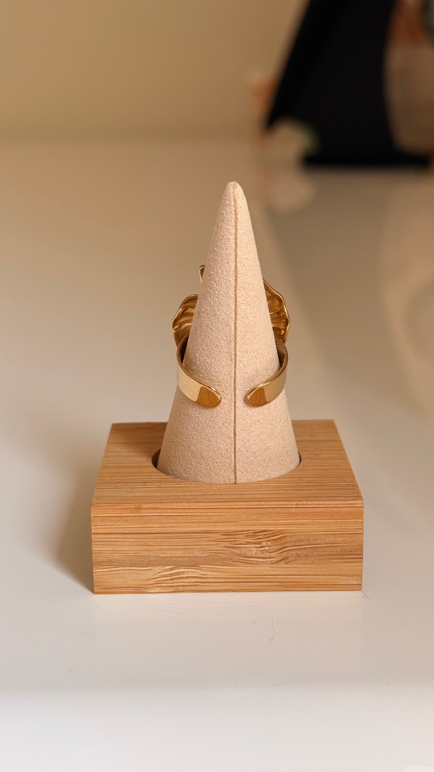 Bague coquillage rose