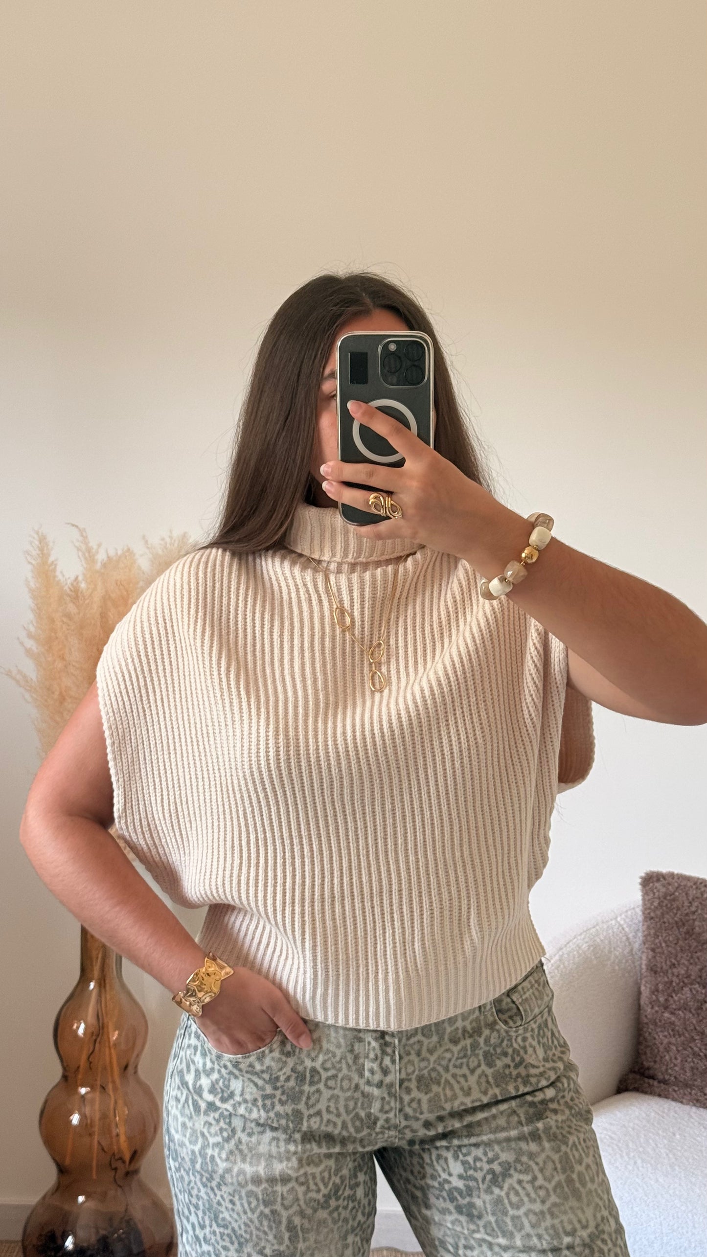 Pull Mona beige