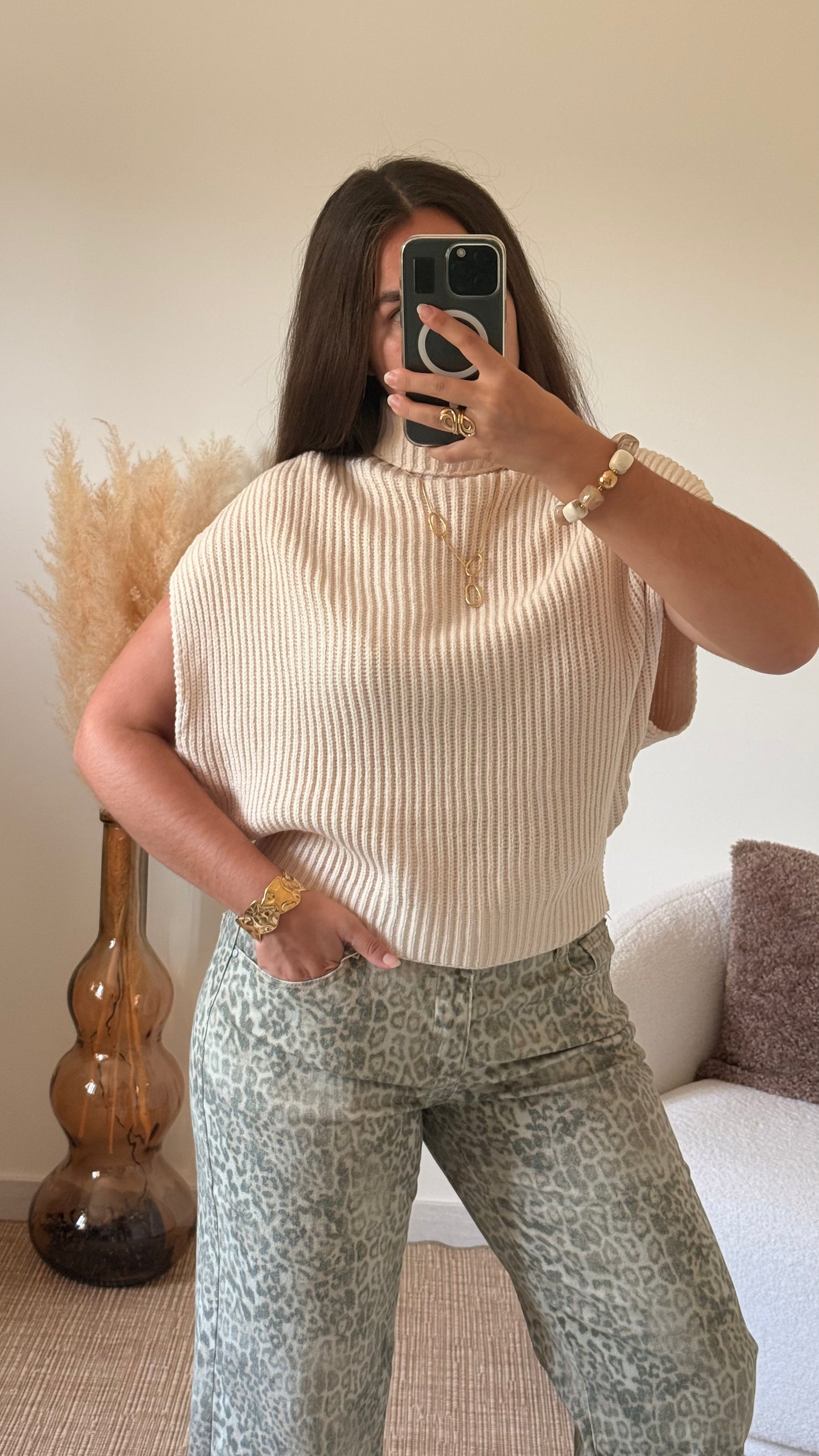Pull Mona beige