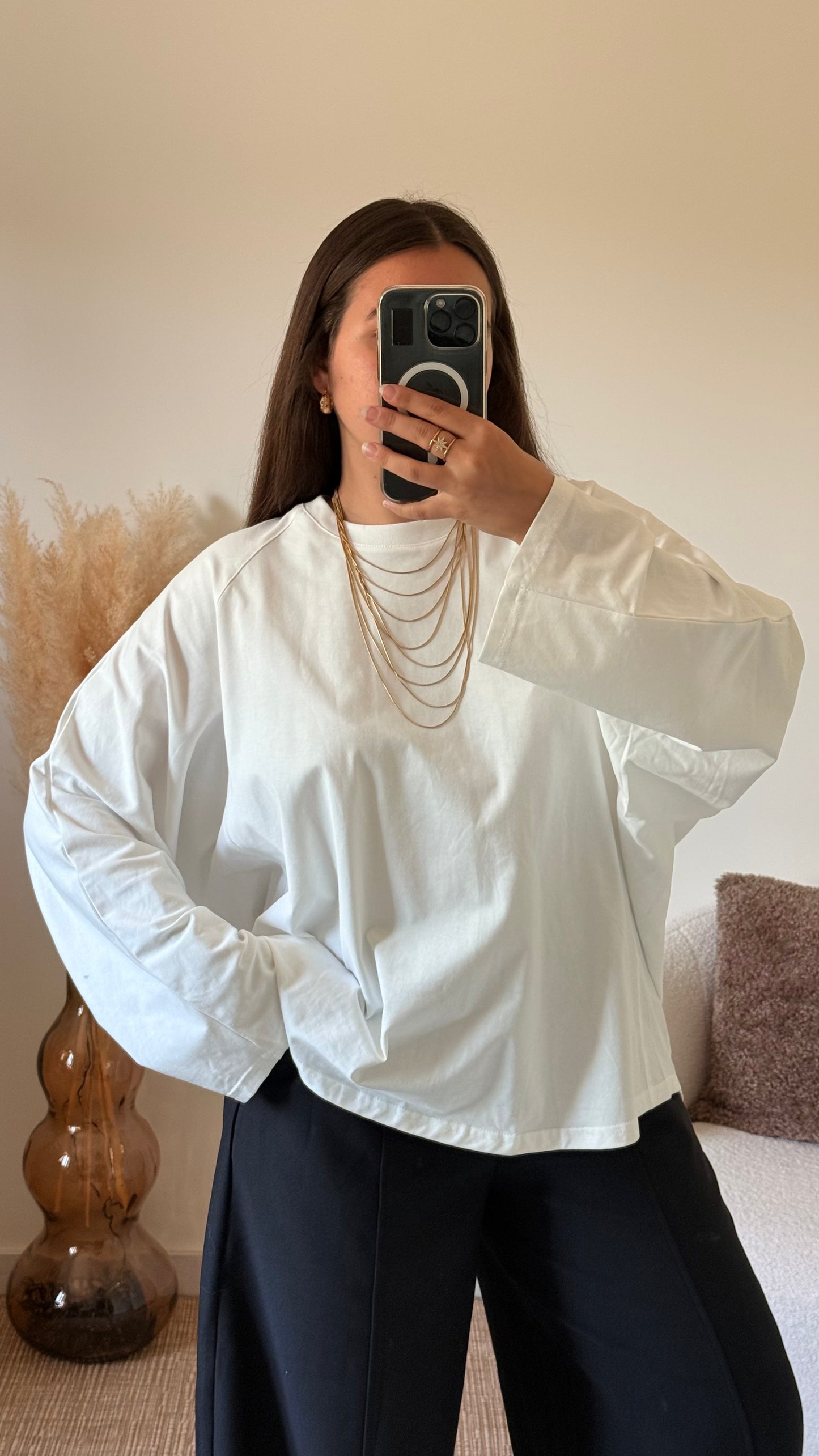 Top Alix blanc