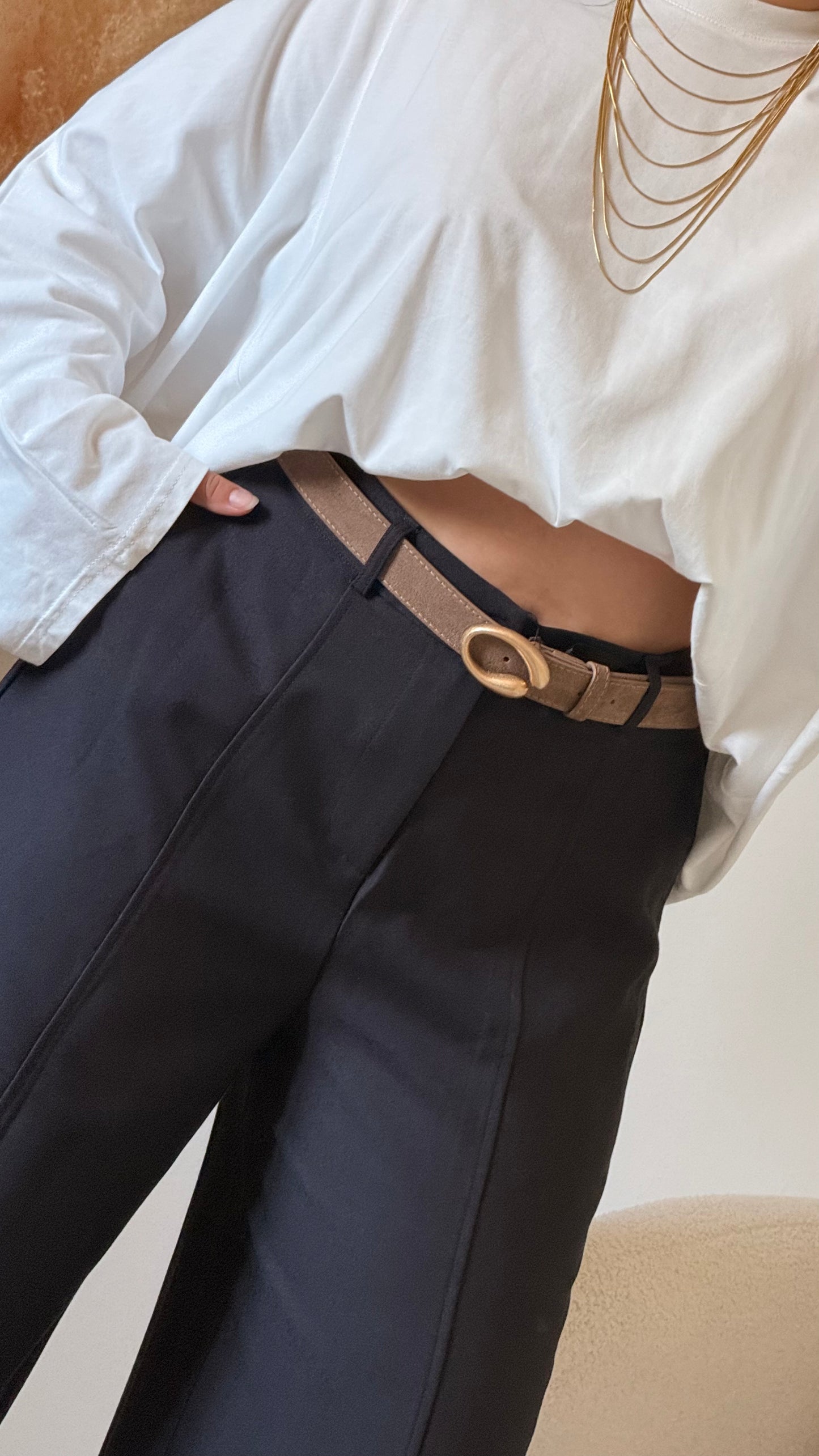 Ceinture Oriane beige
