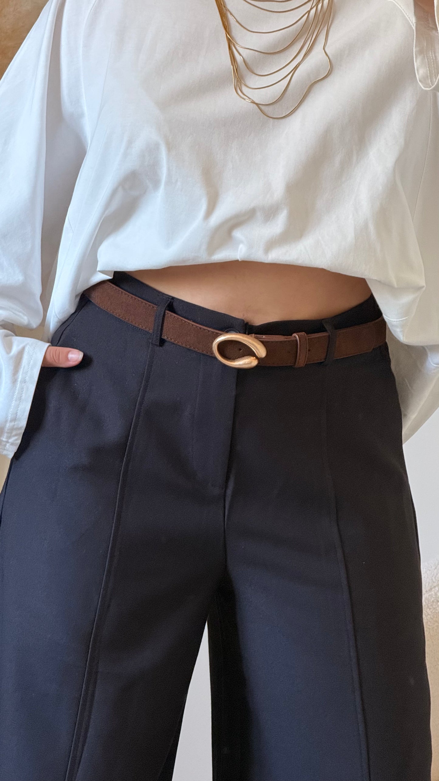 Ceinture Oriane marron