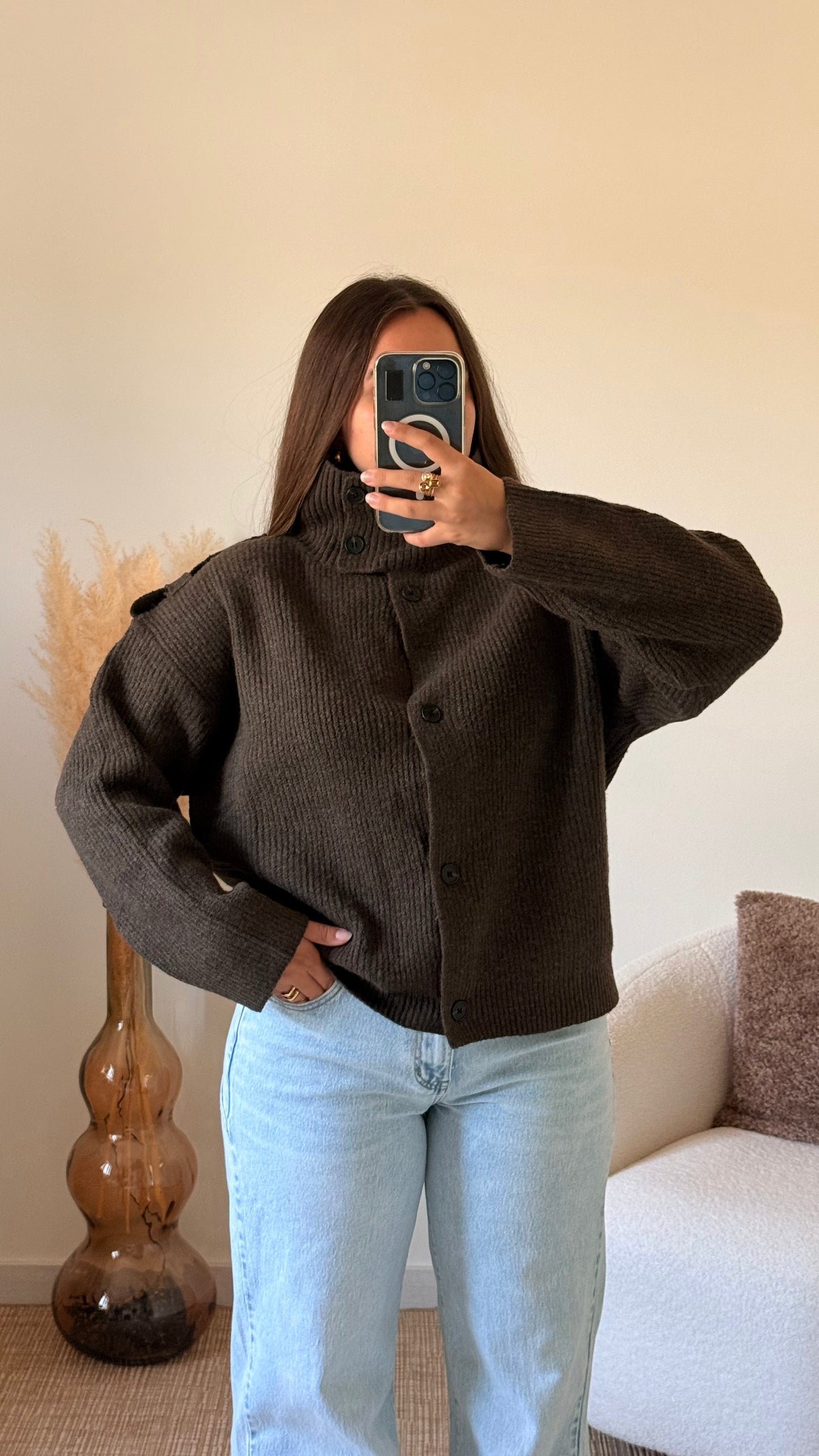 Gilet Alma chocolat