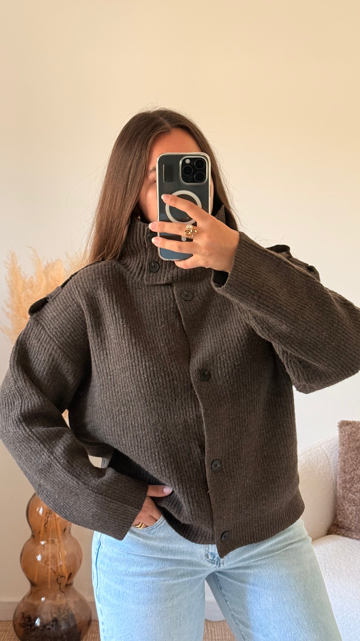 Gilet Alma chocolat