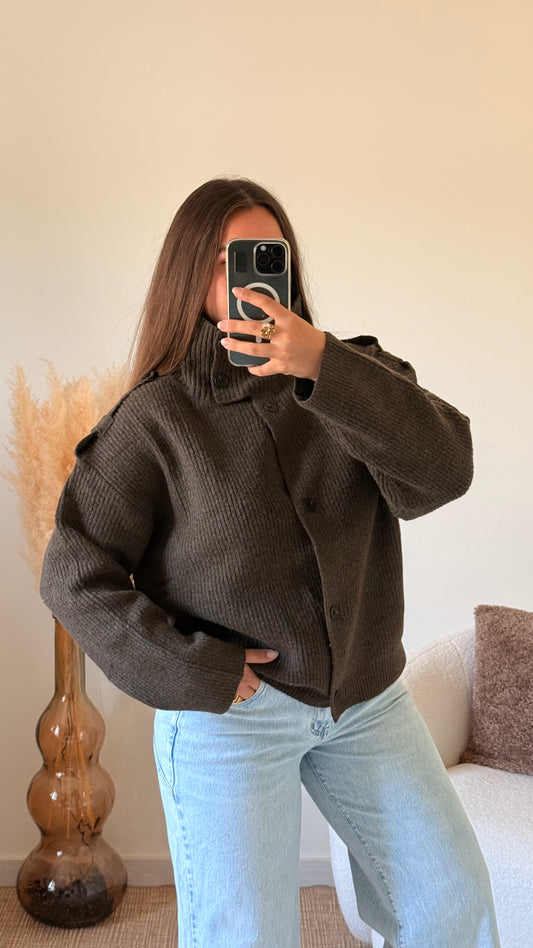 Gilet Alma chocolat