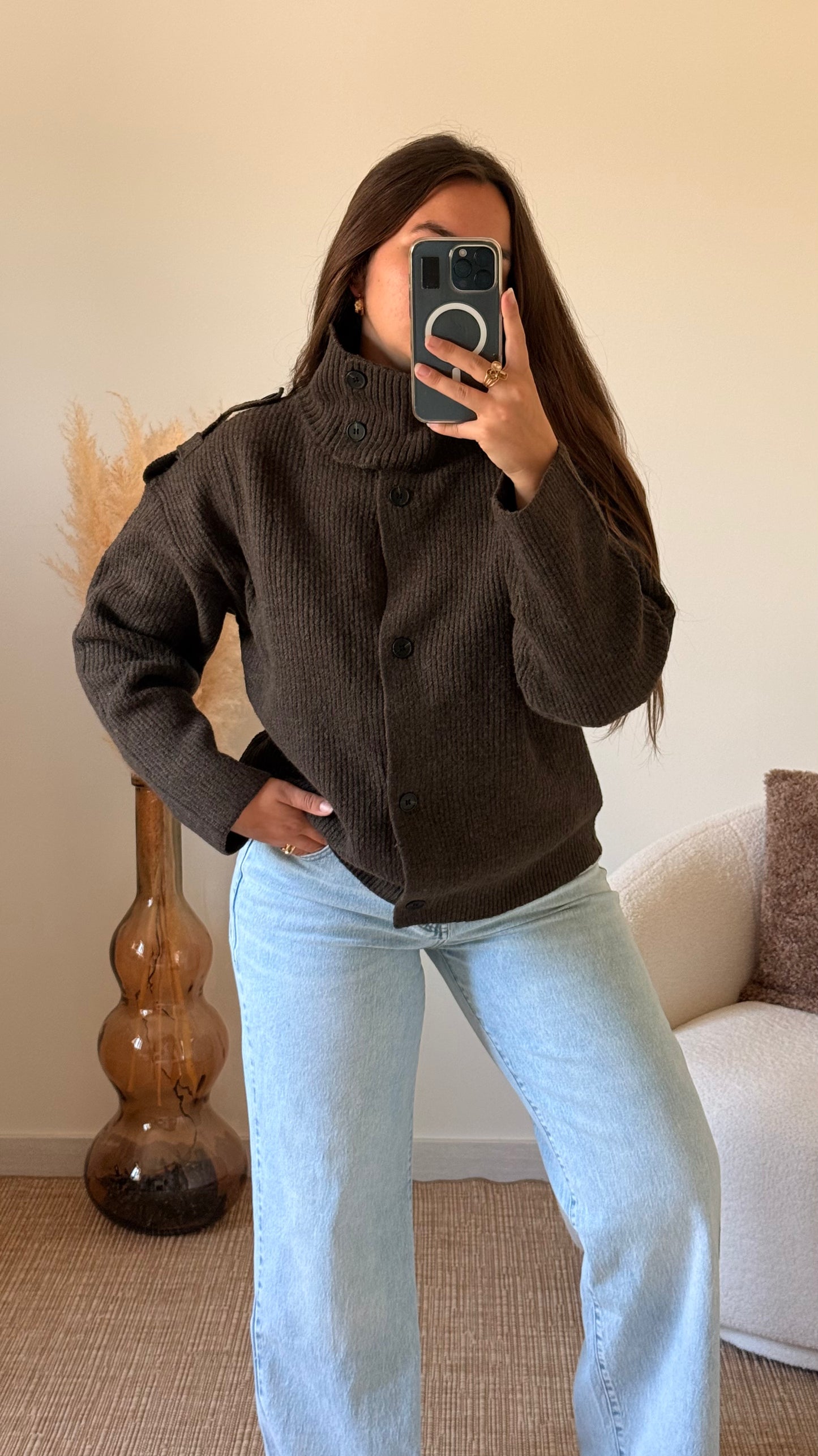 Gilet Alma chocolat