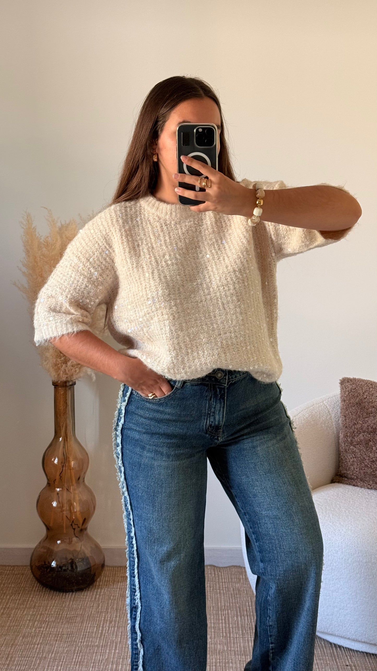 Pull Stella beige
