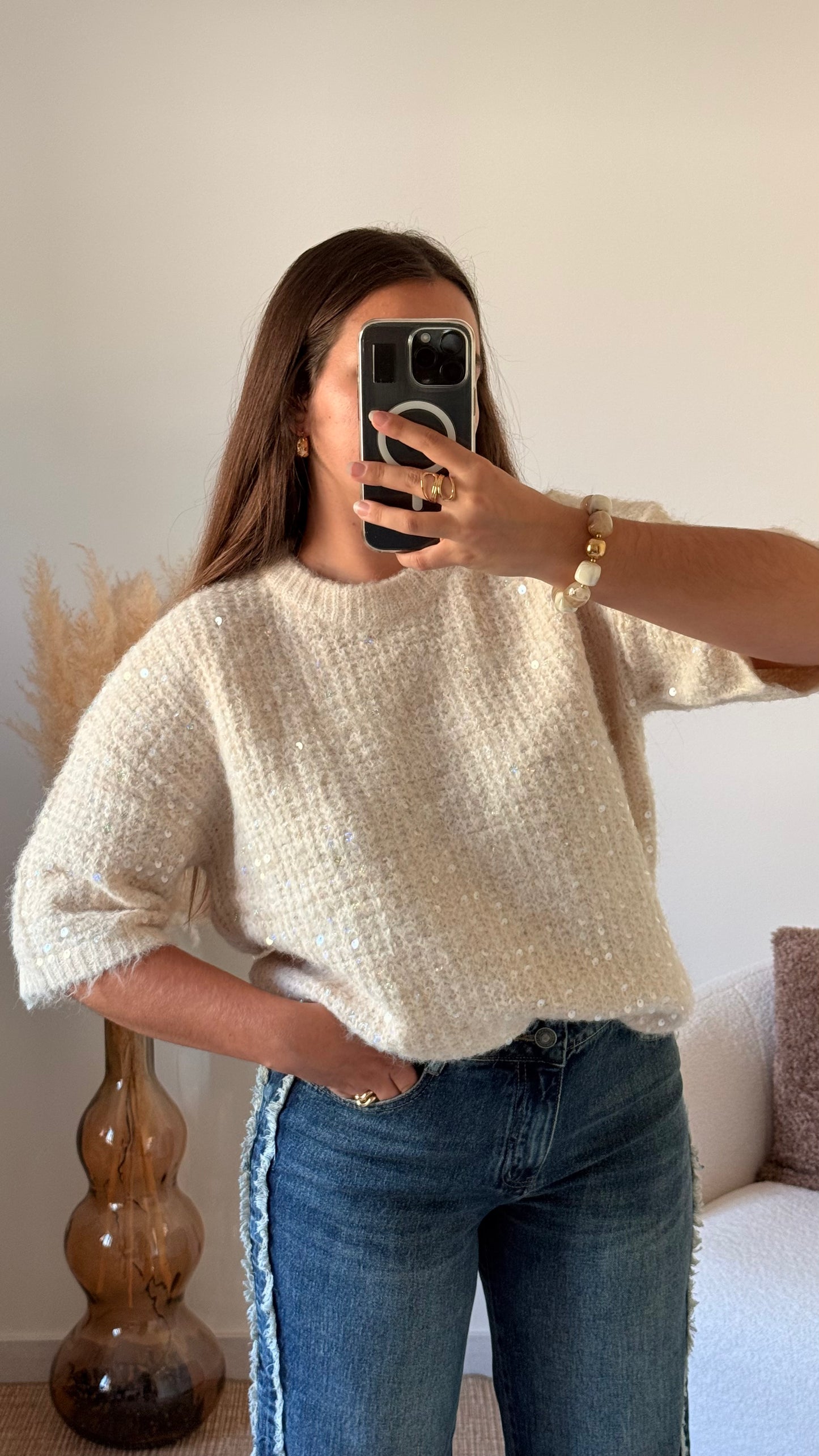 Pull Stella beige