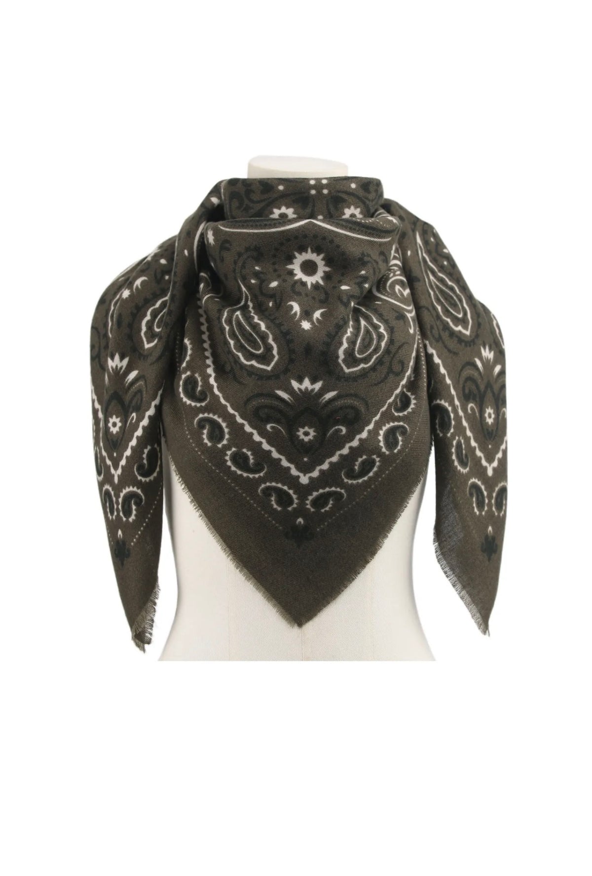 Foulard Cow kaki