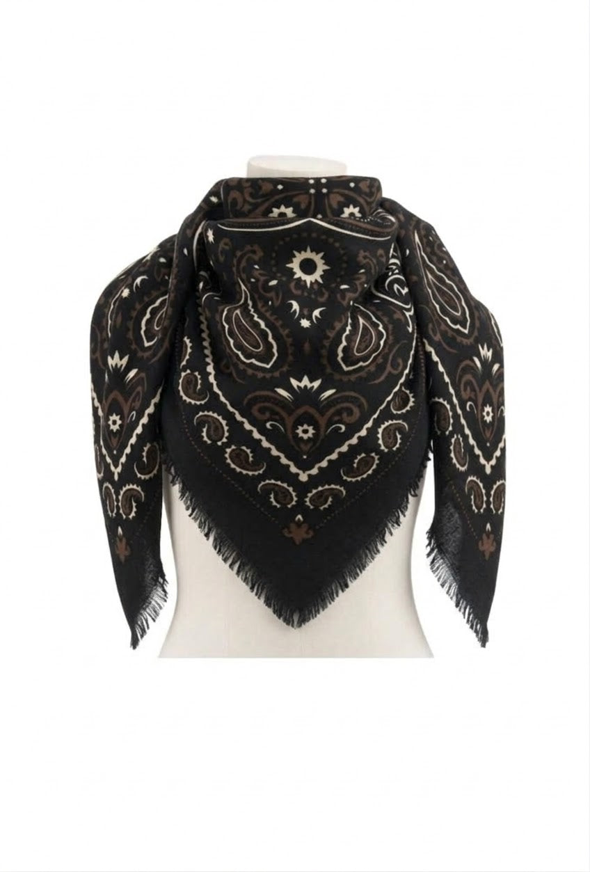 Foulard Cow noir