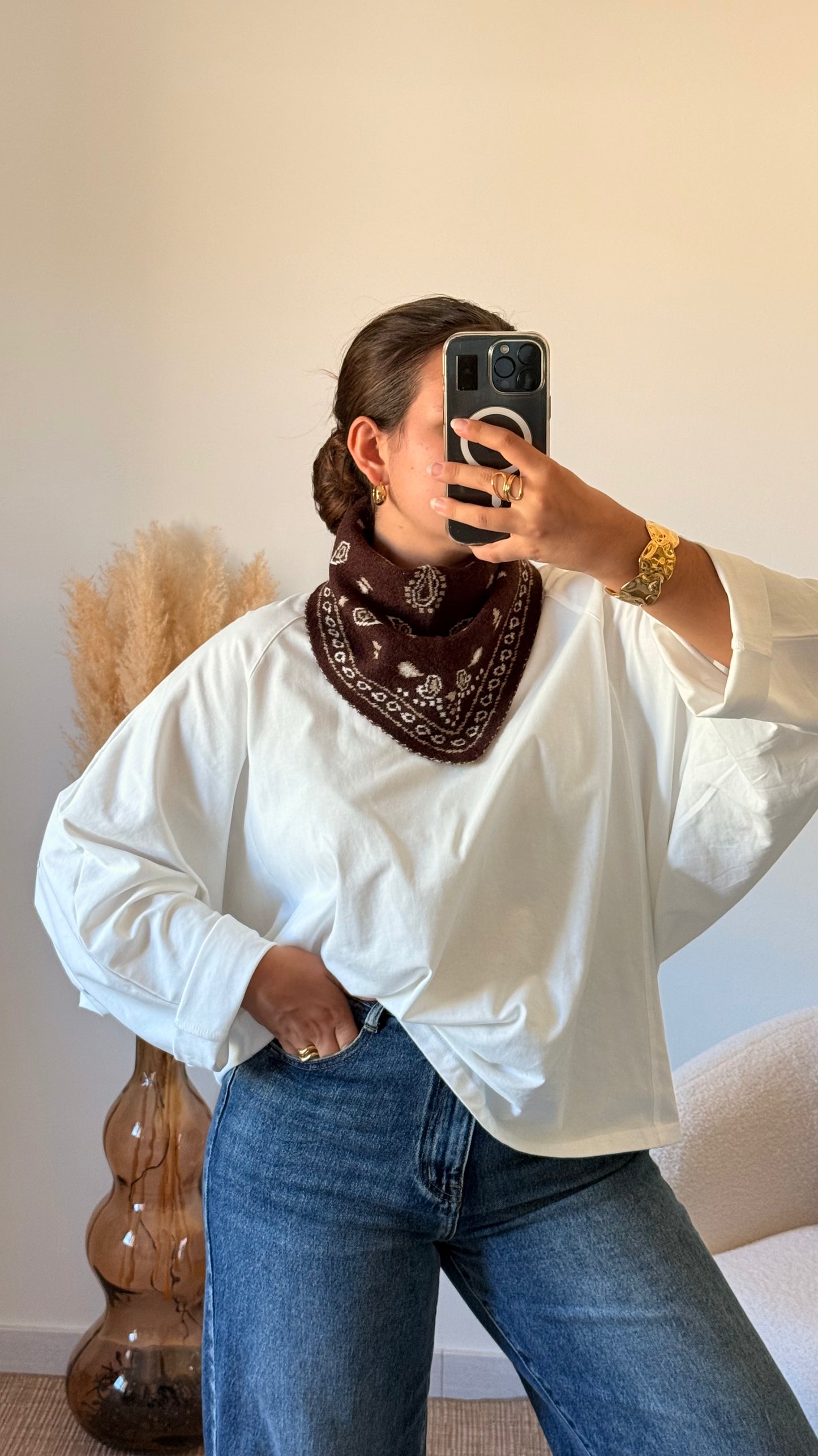 Foulard Nell chocolat