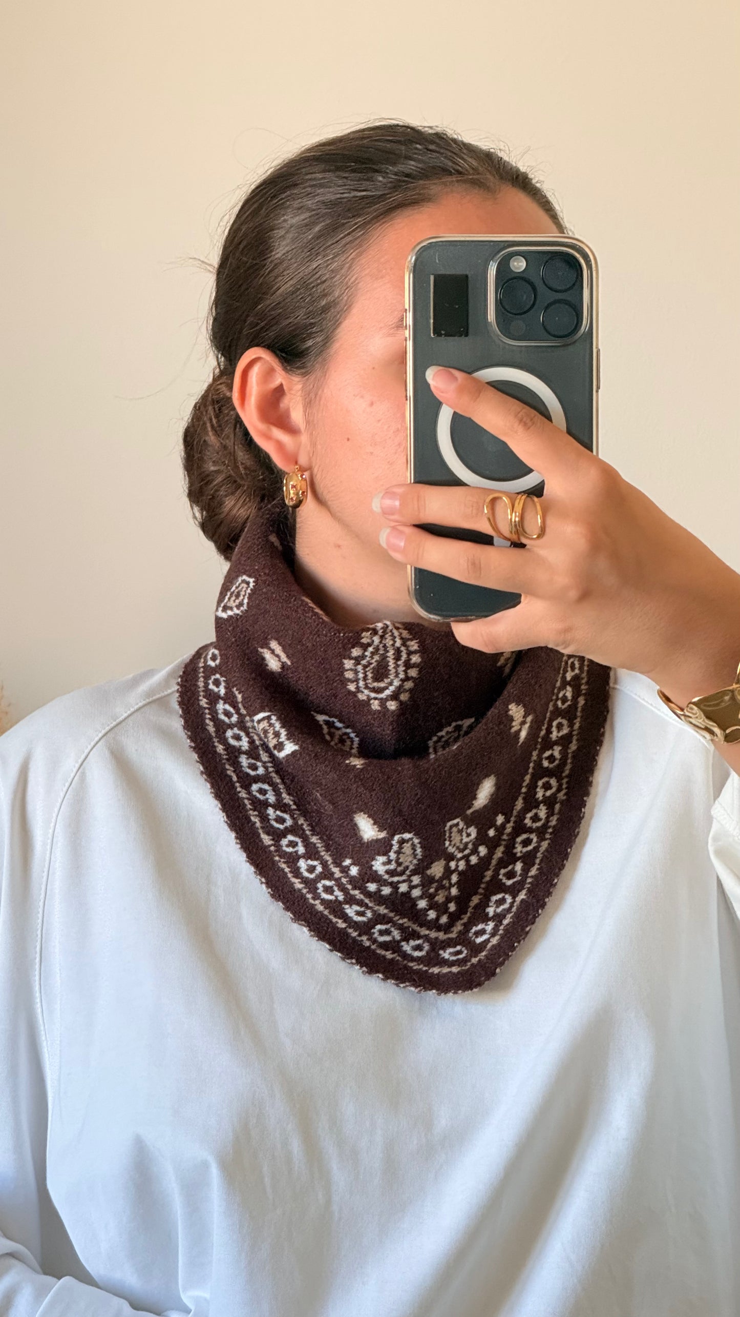 Foulard Nell chocolat