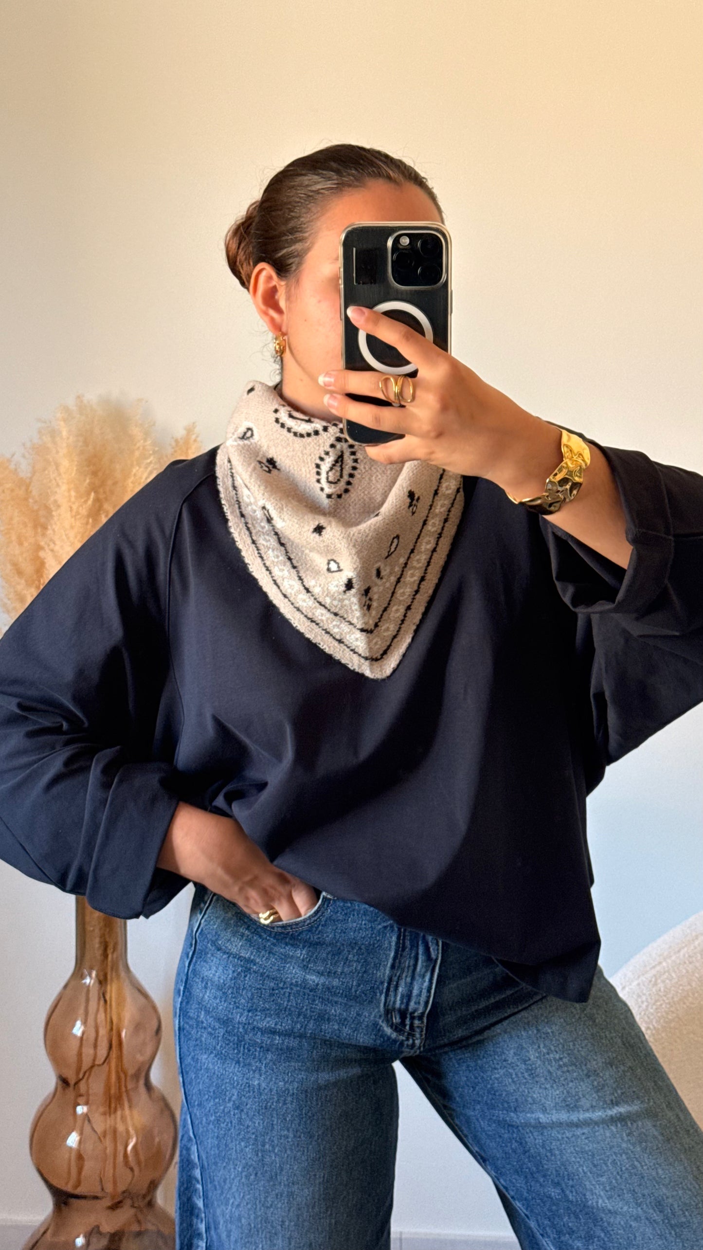 Foulard Nell beige