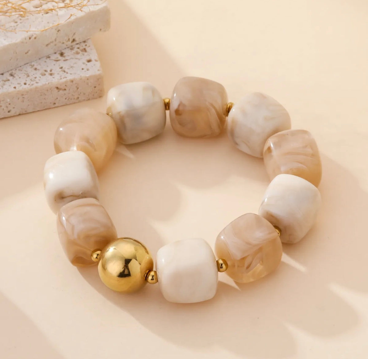 Bracelet Camille beige