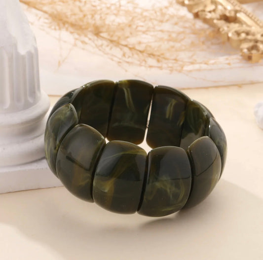 Bracelet Alix kaki