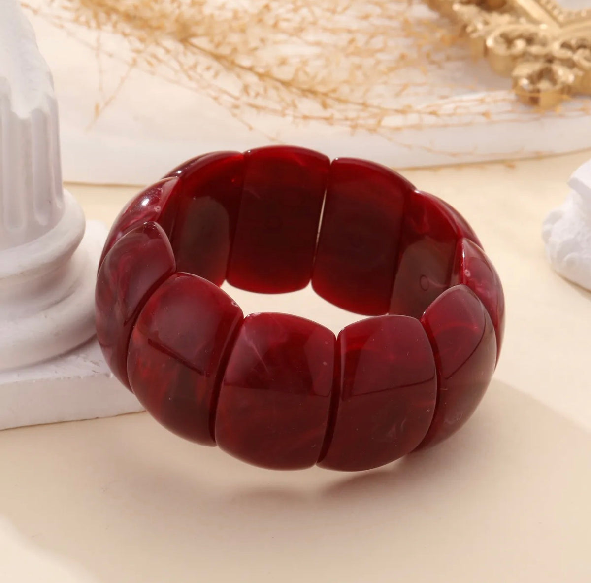 Bracelet Alix bordeaux