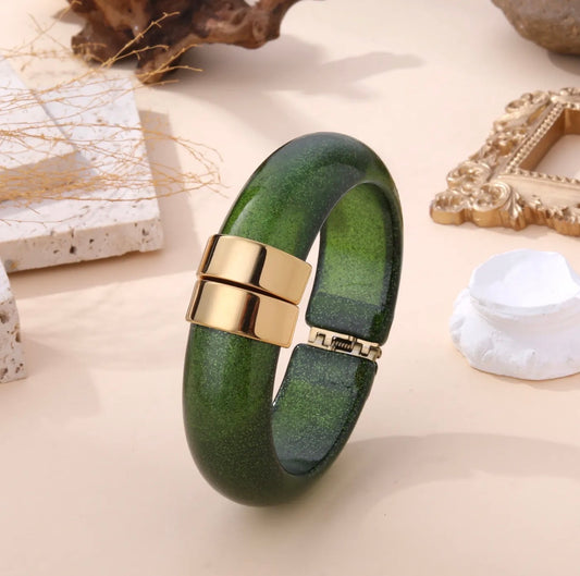 Bracelet Hattie paillettes vert