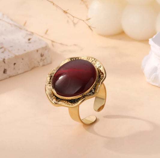 Bague Diane bordeaux