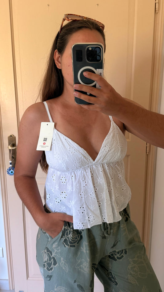 Top Flora blanc