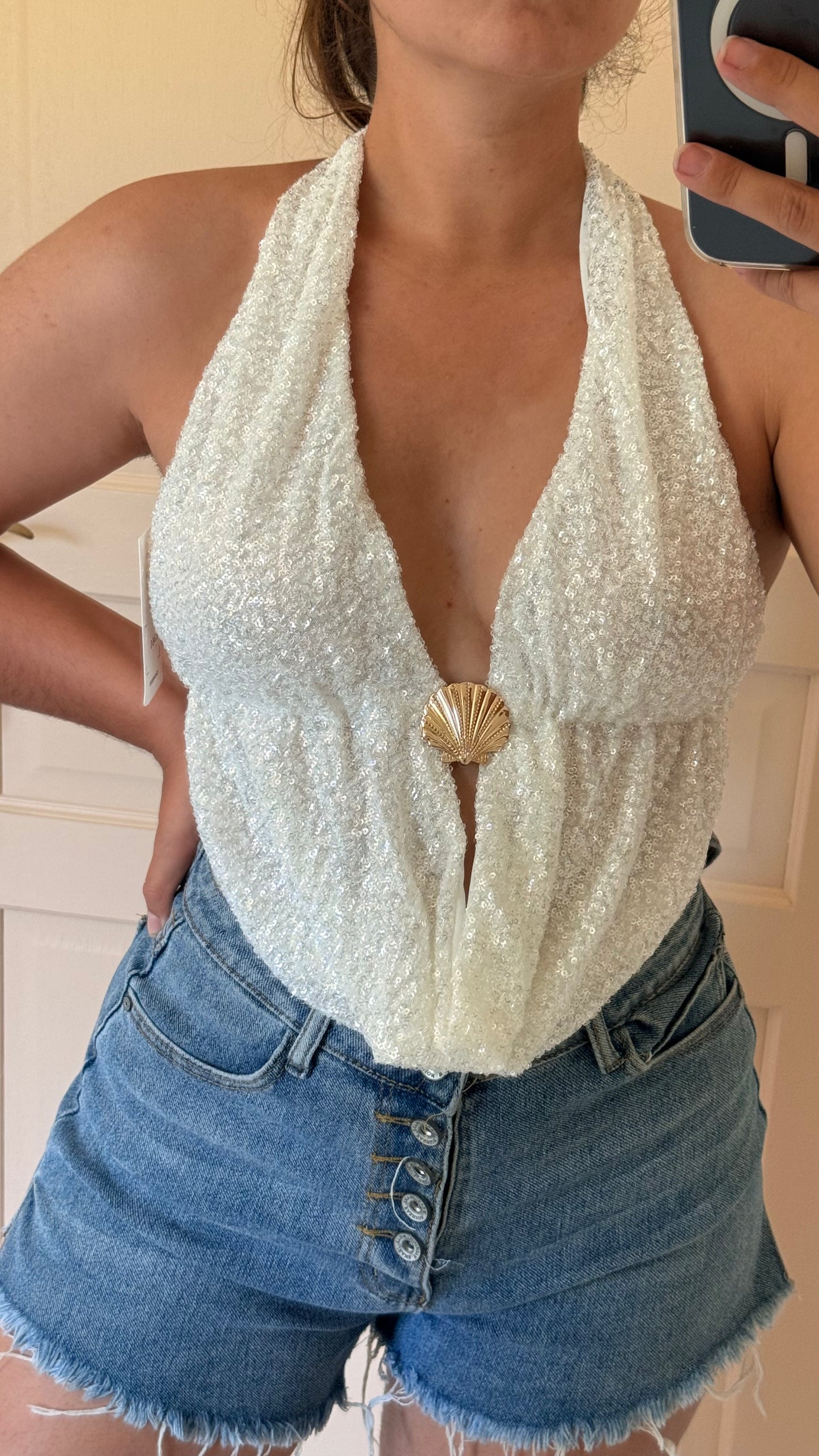 Top ariel blanc