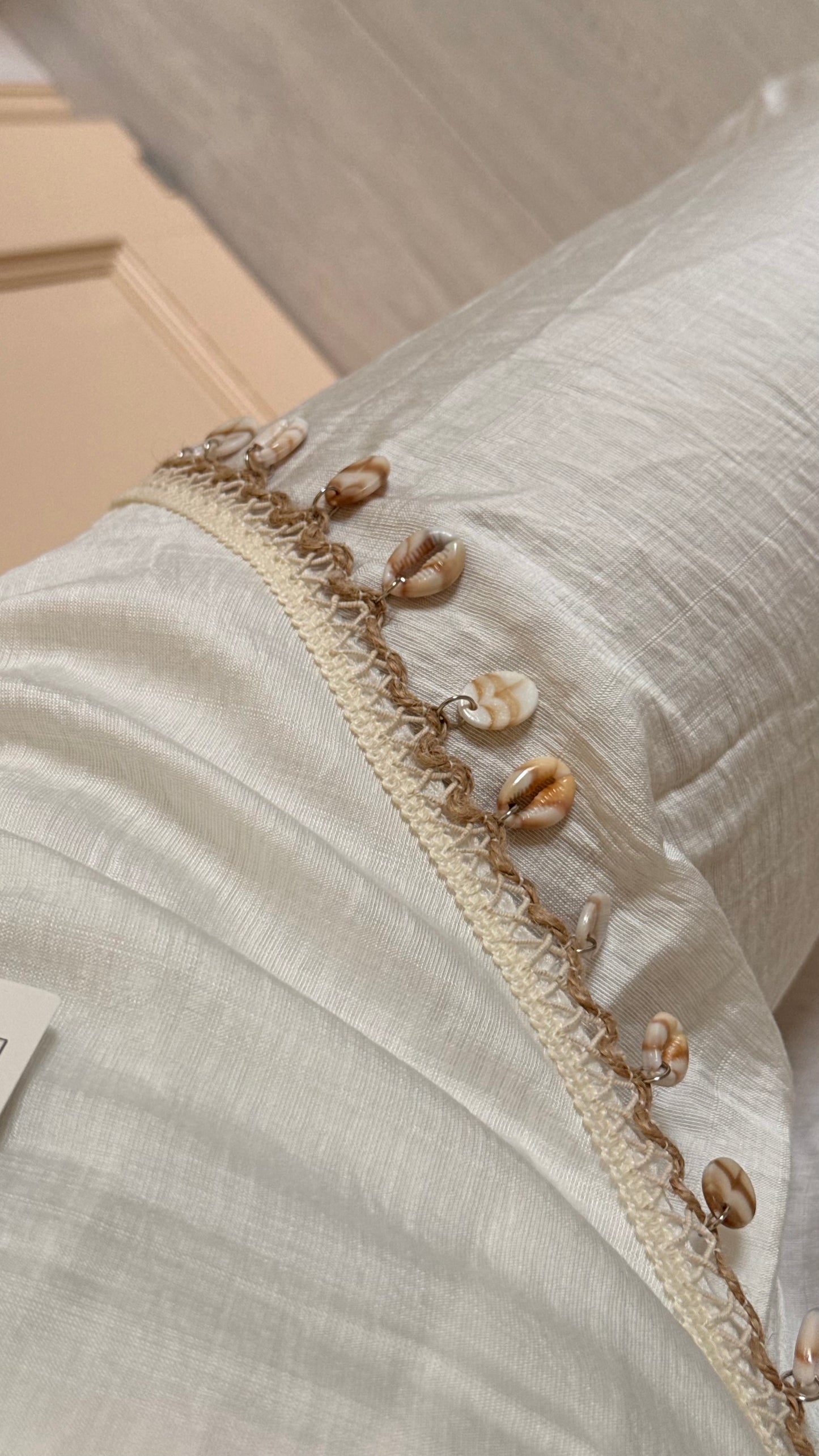 Pantalon coquillage blanc