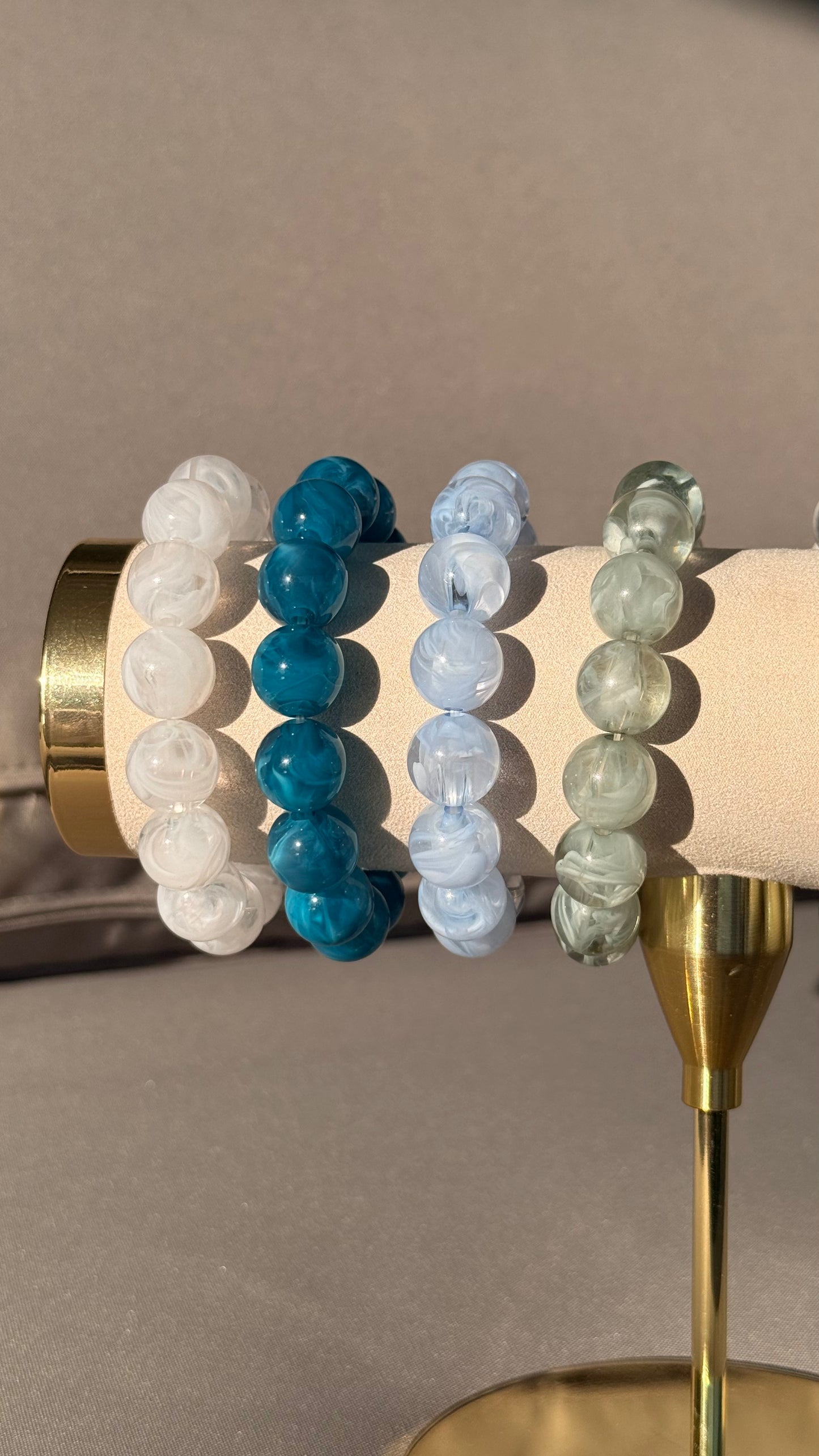 Bracelet élastique perles rondes