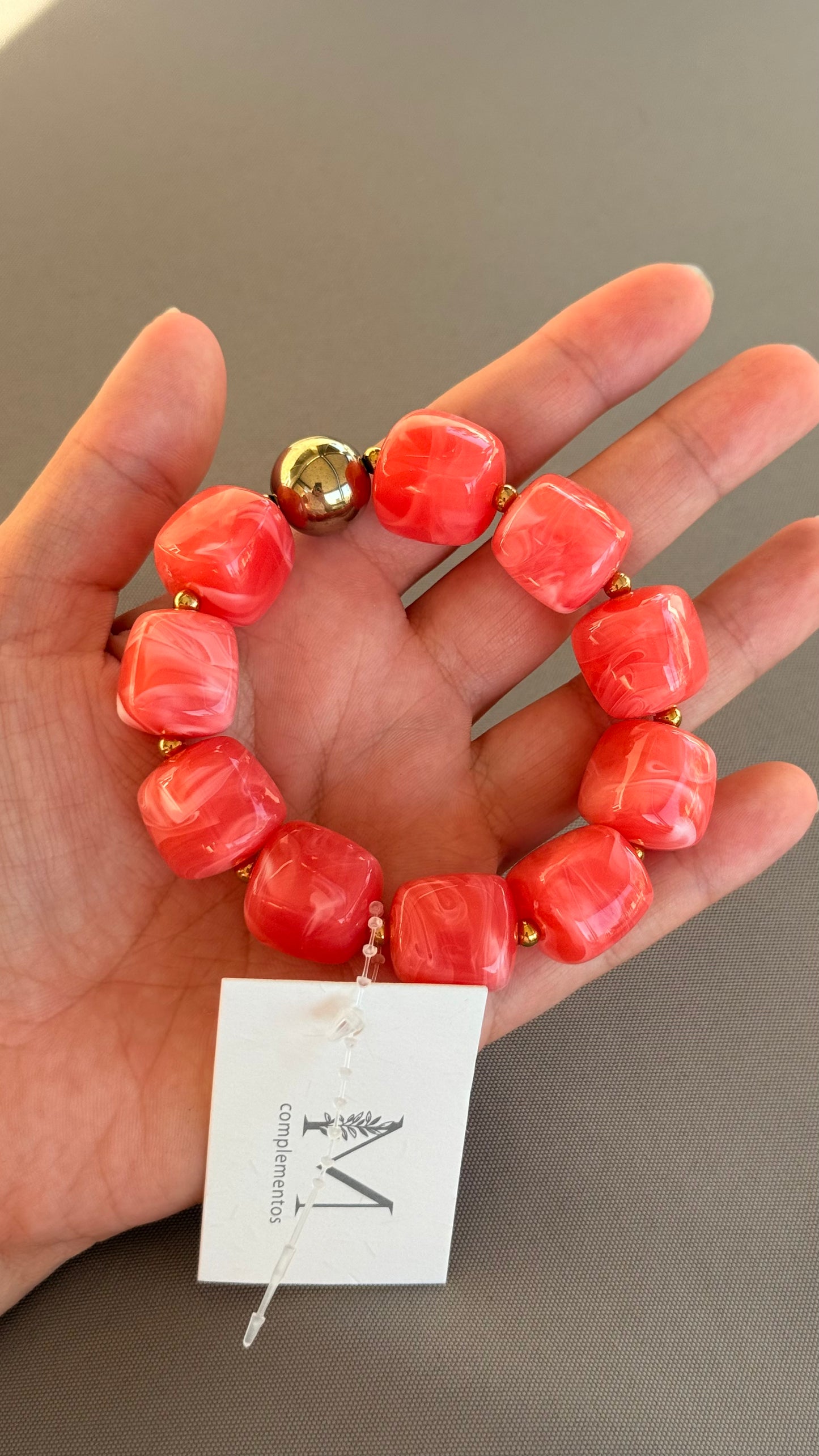 Bracelet lola saumon