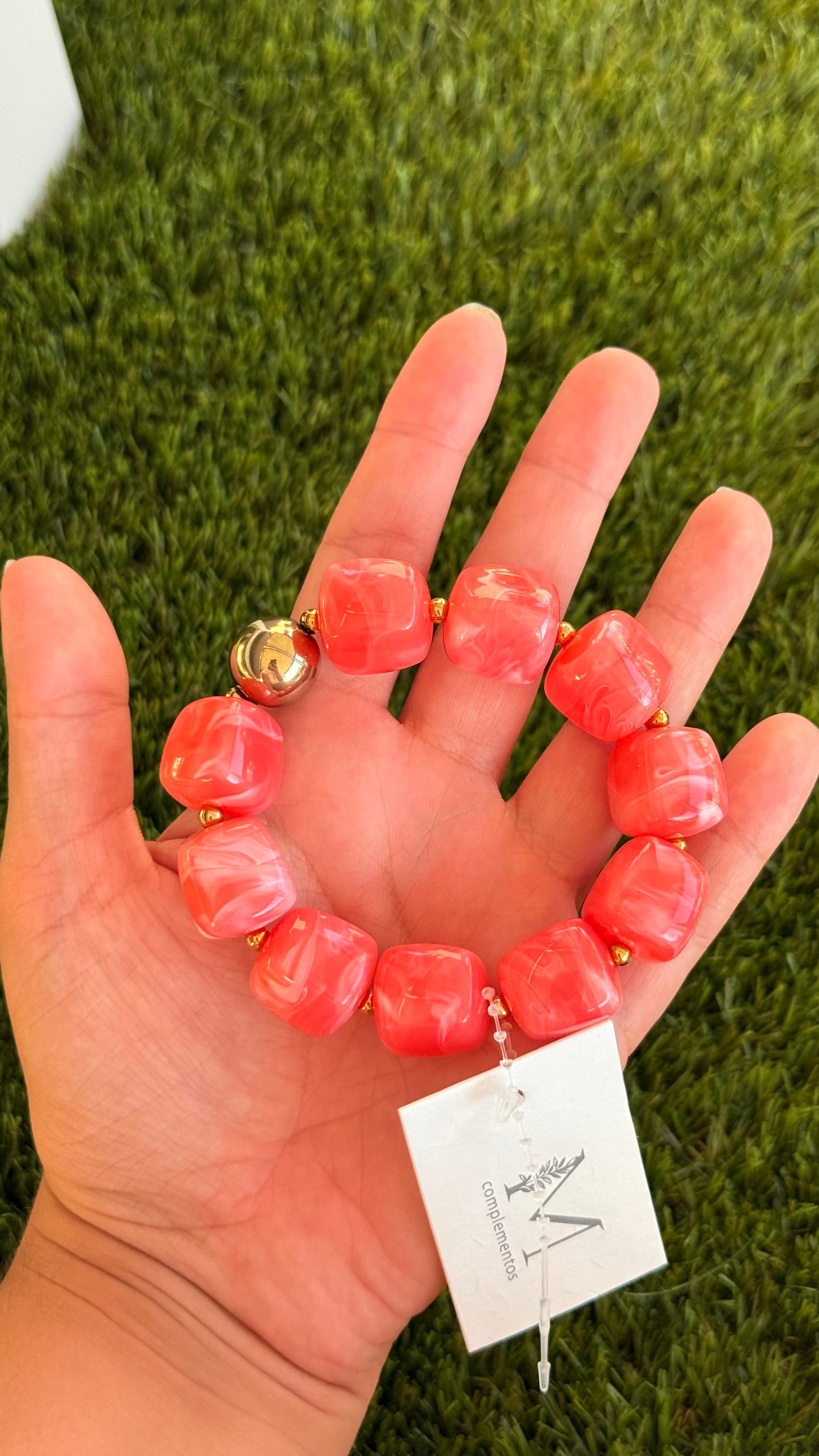 Bracelet lola saumon