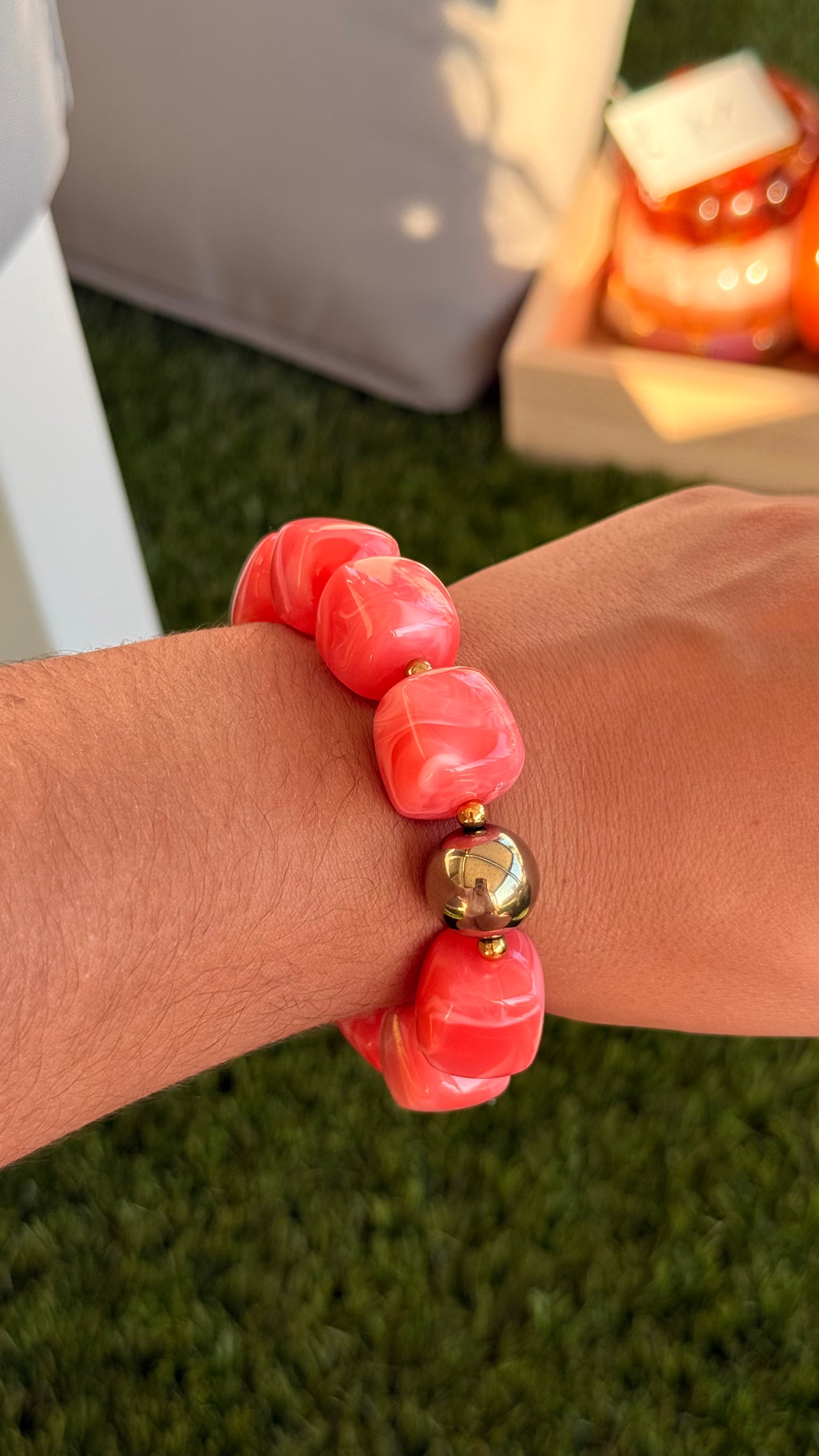 Bracelet lola saumon