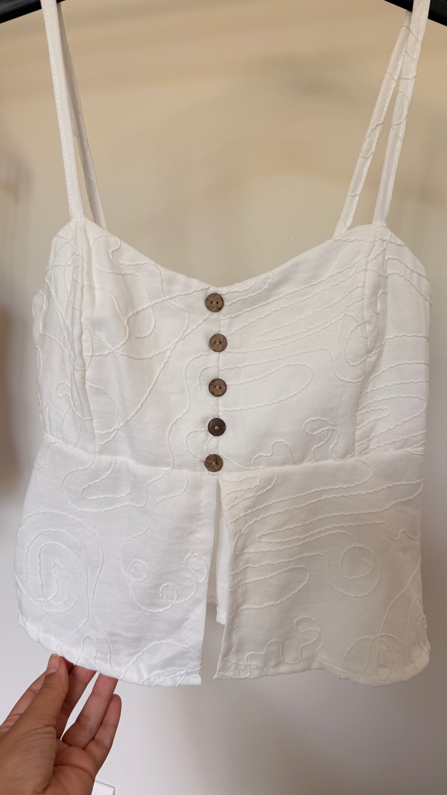 Top Auréa blanc