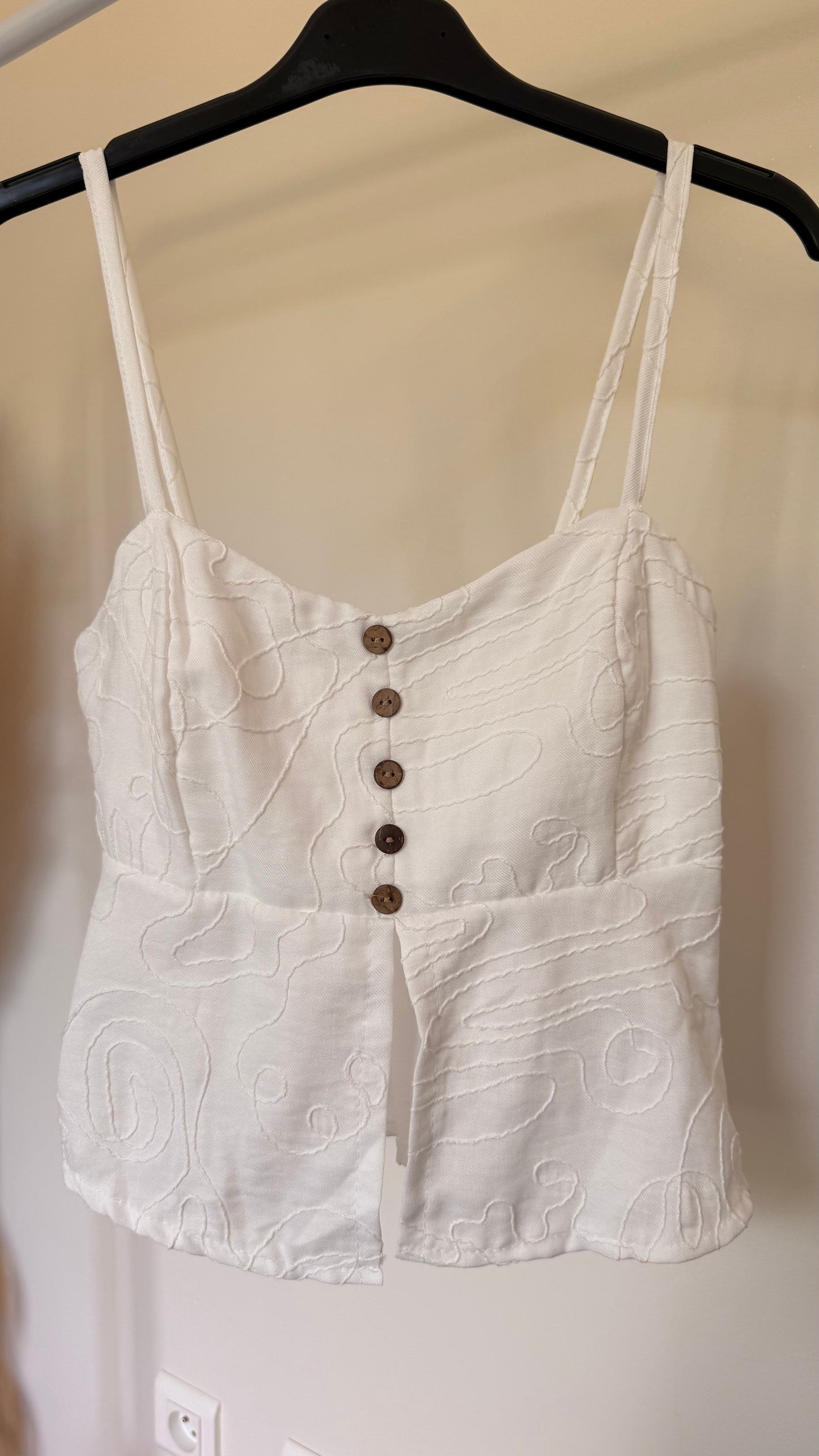 Top Auréa blanc
