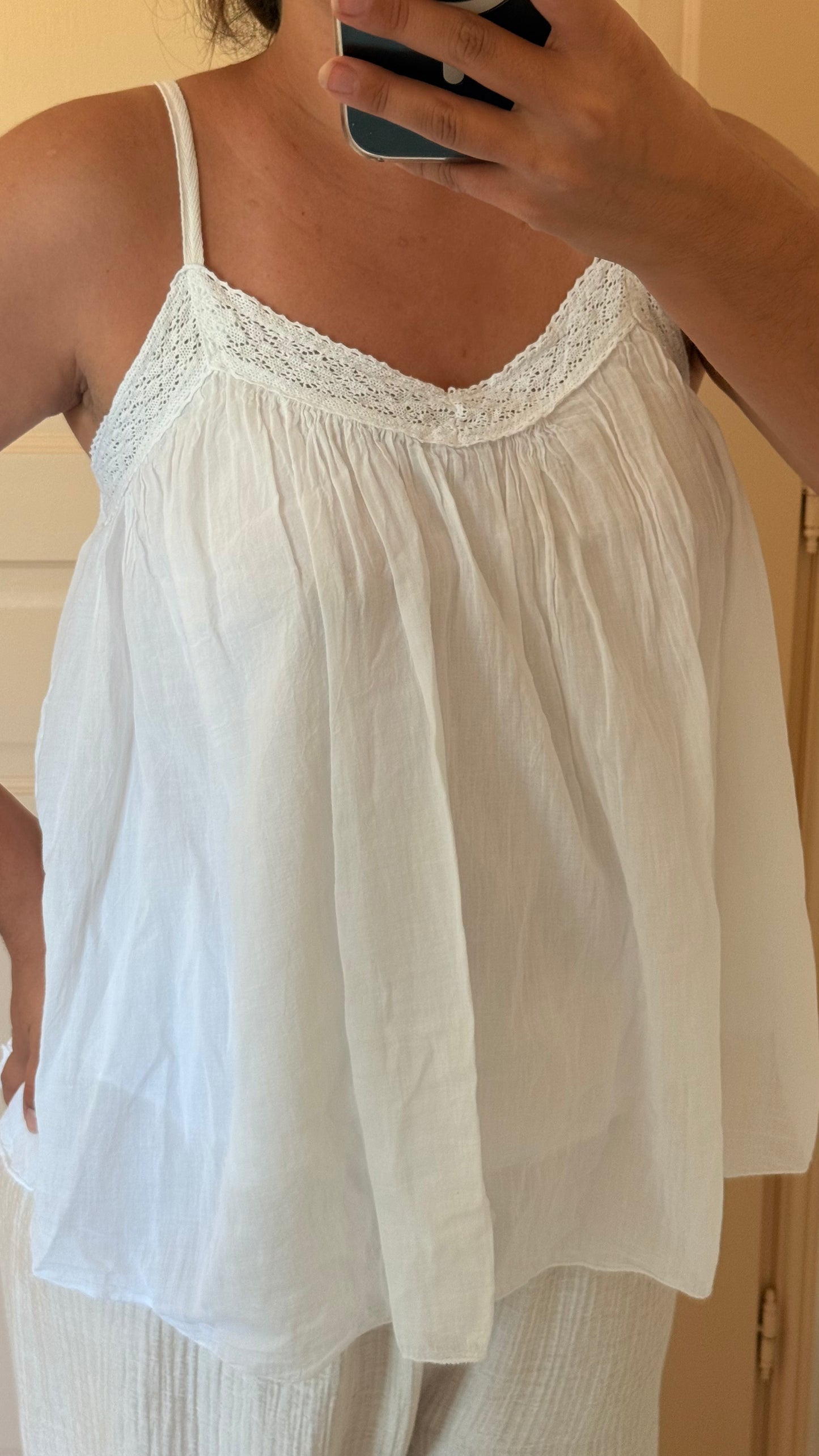 Top Louane blanc