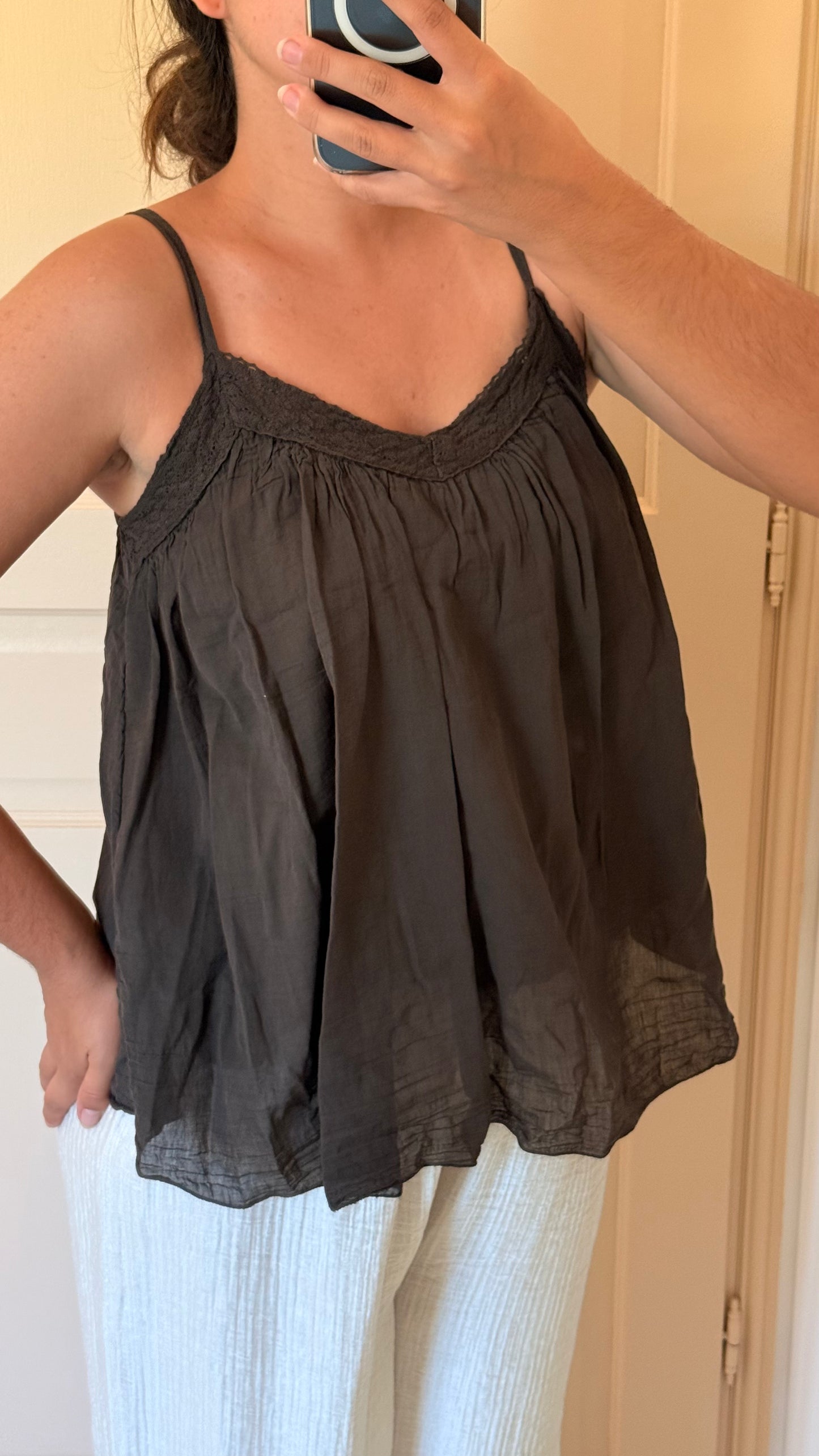 Top Louane marron