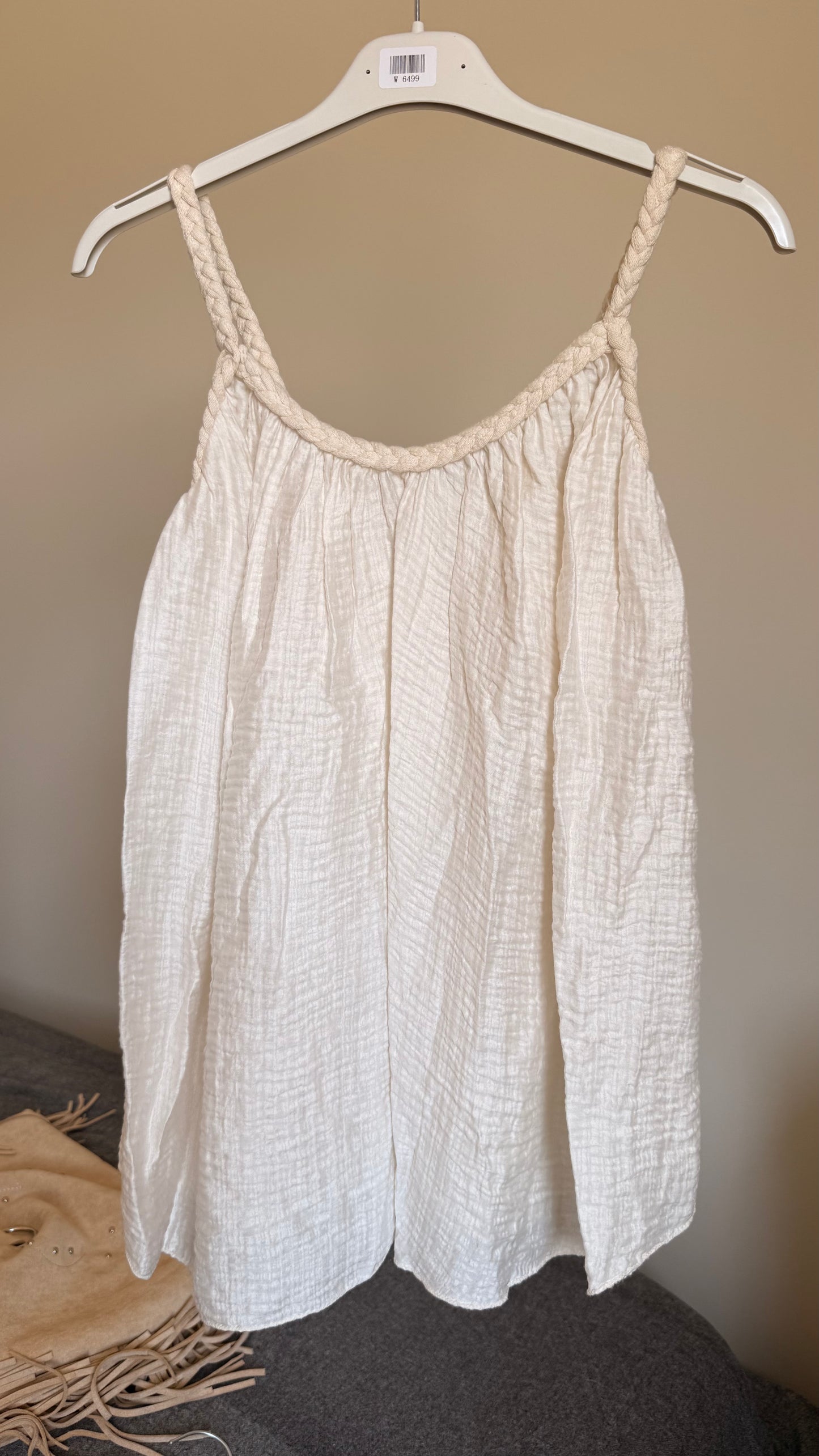 Top Léonie blanc