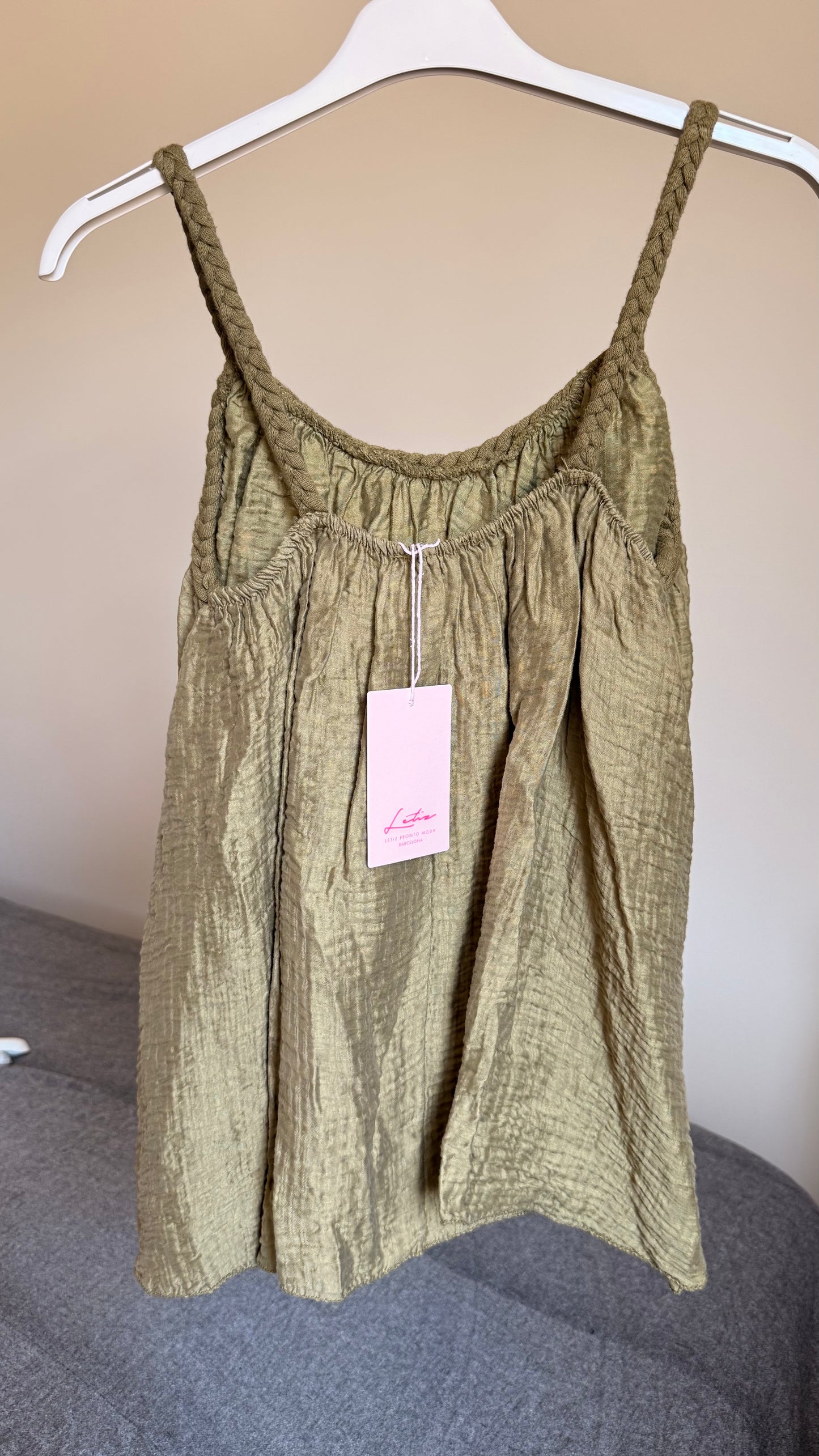 Top Léonie kaki