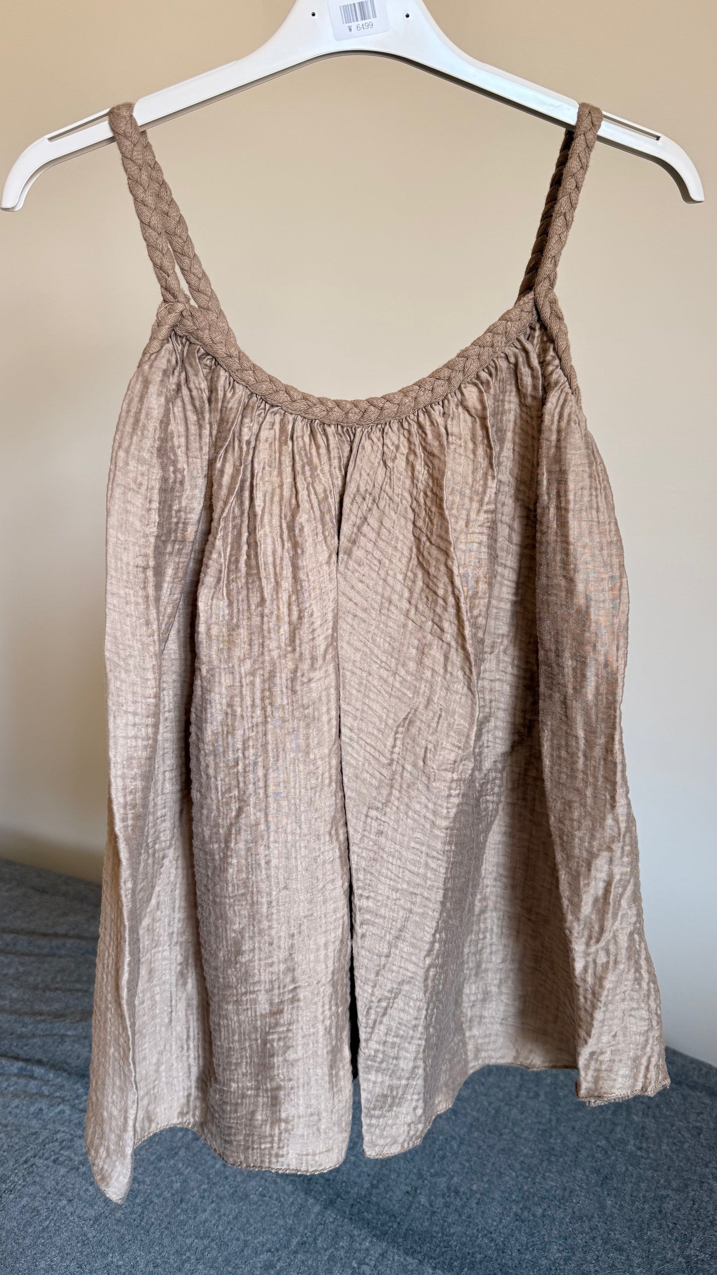 Top Léonie beige marroné
