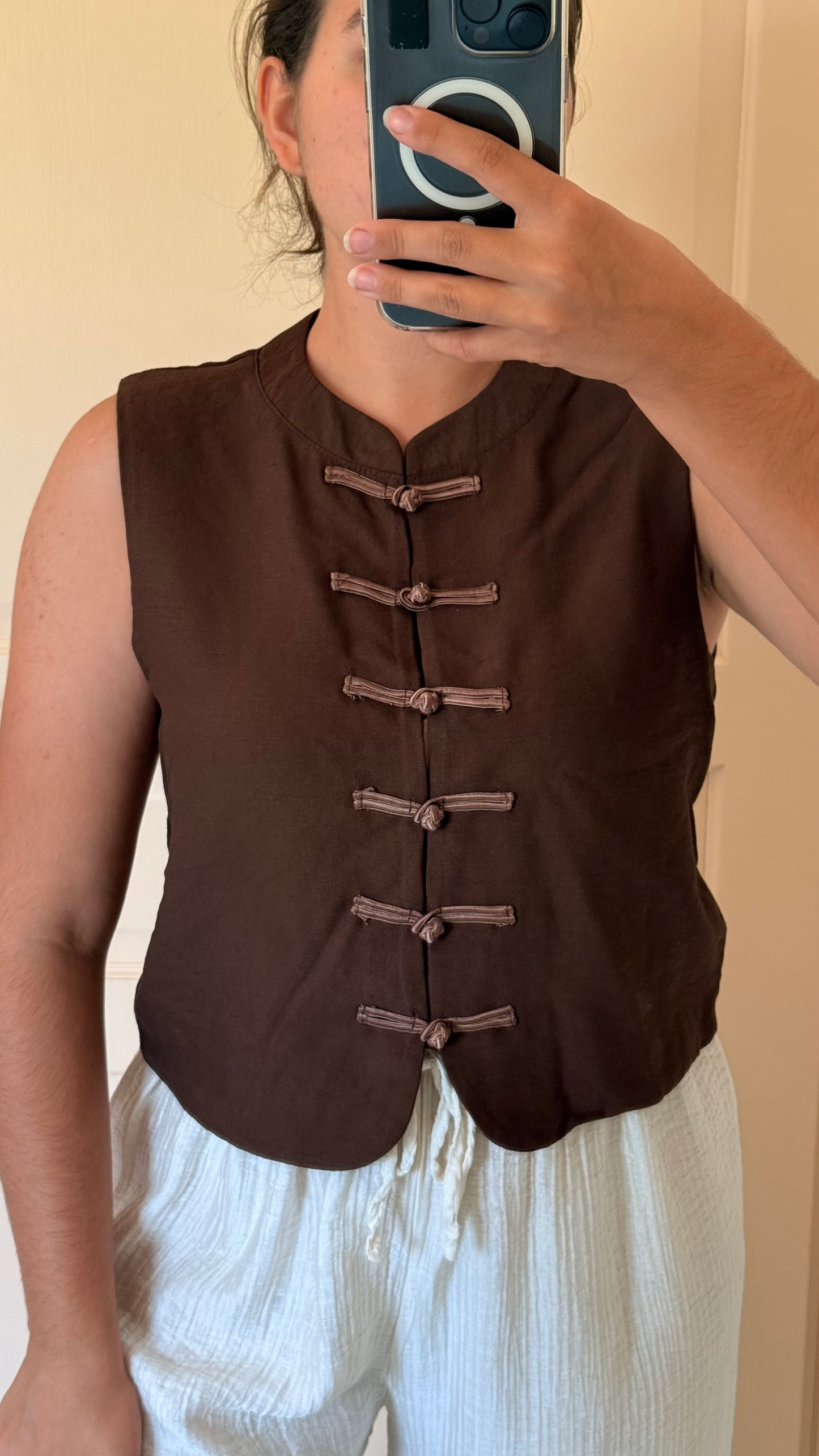 Top Napoléon marron