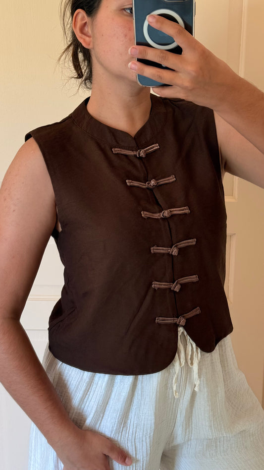 Top Napoléon marron