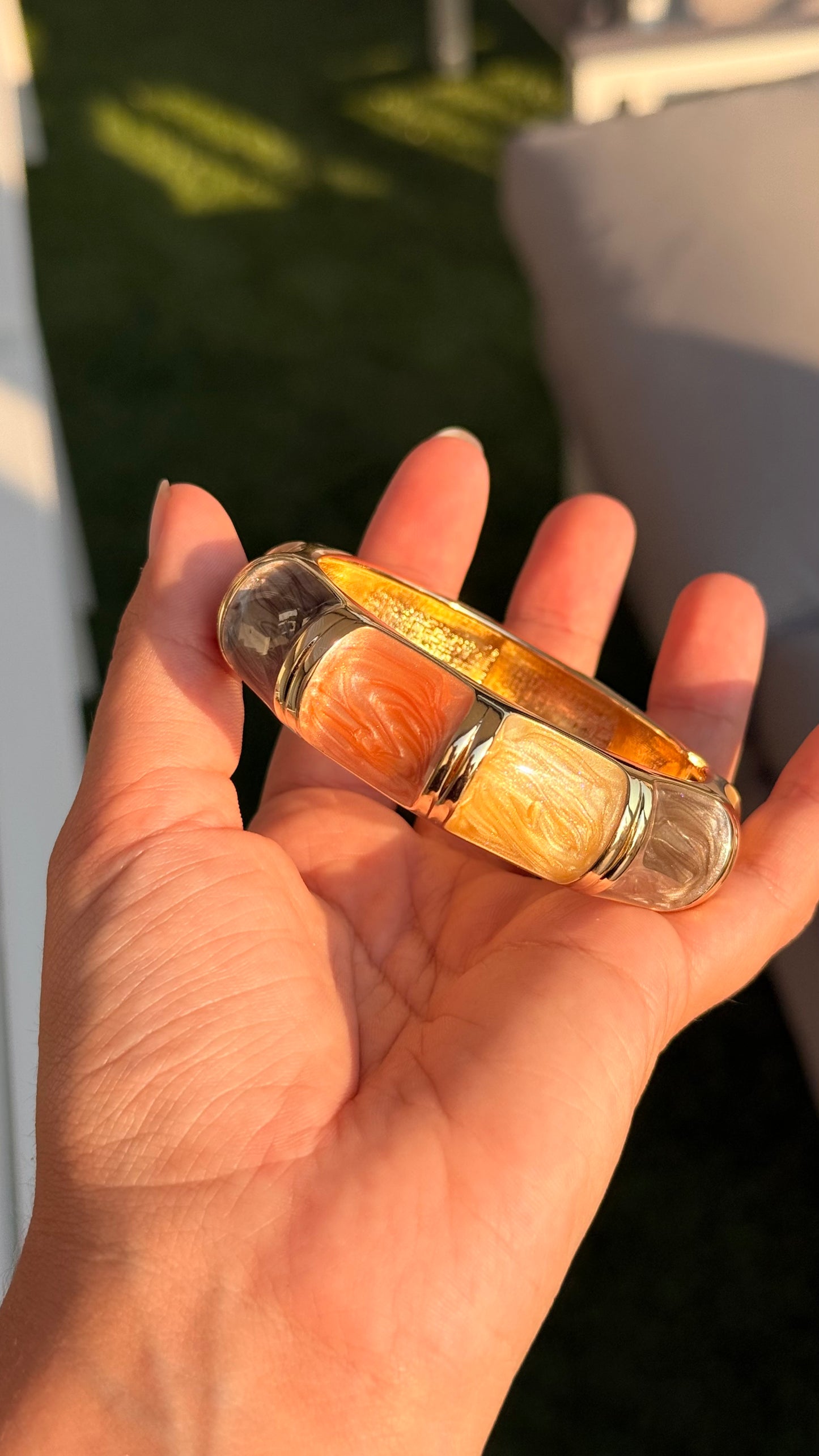 Jonc emy marron orange