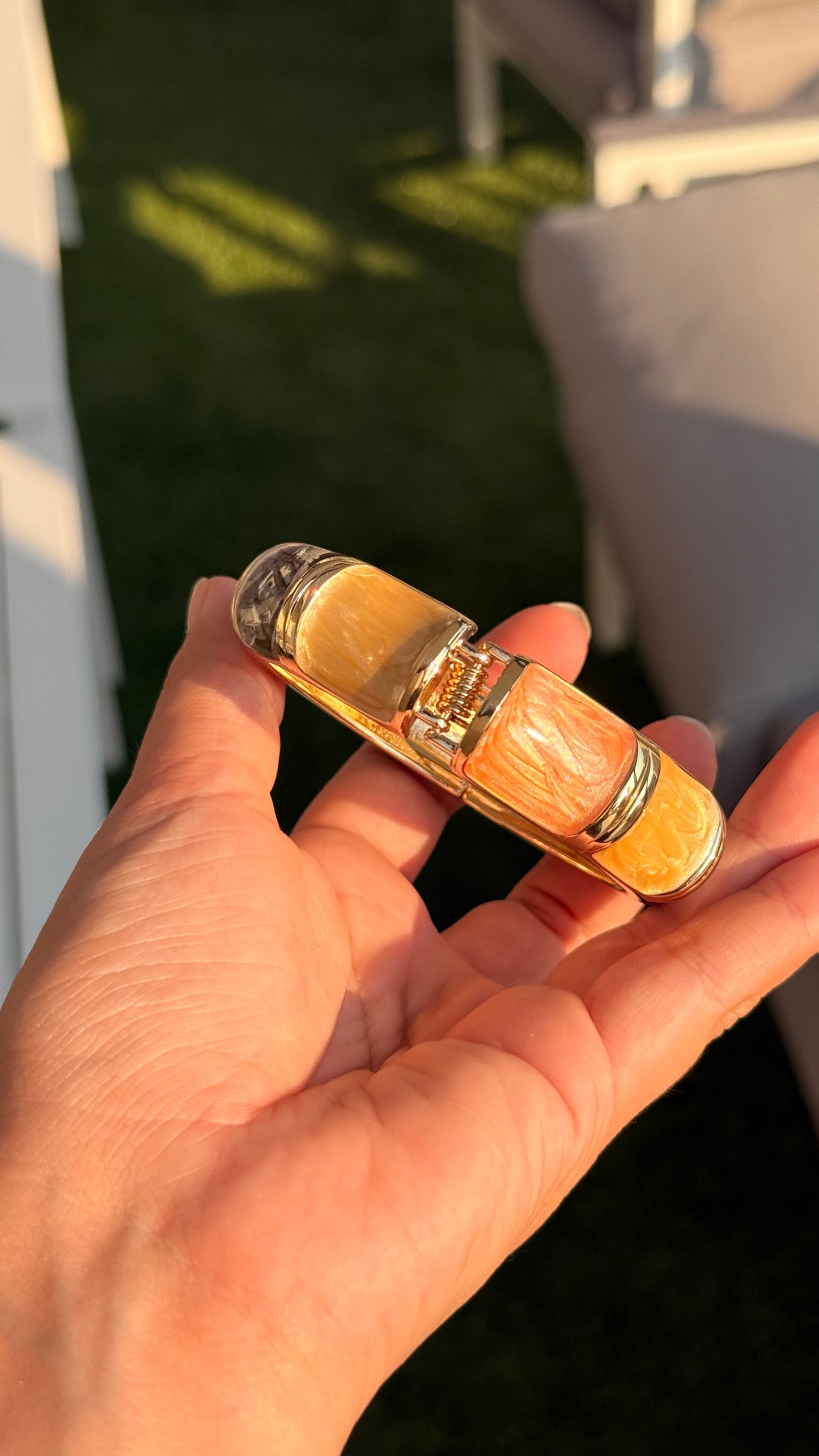 Jonc emy marron orange